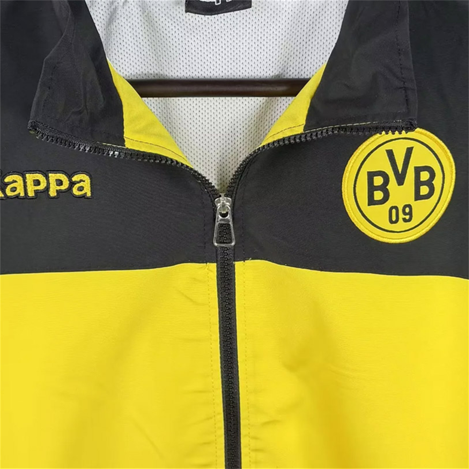 TKH-turbokithub-Retro Dortmund 2011-12 Windbreaker Jacket - Bright Yellow
