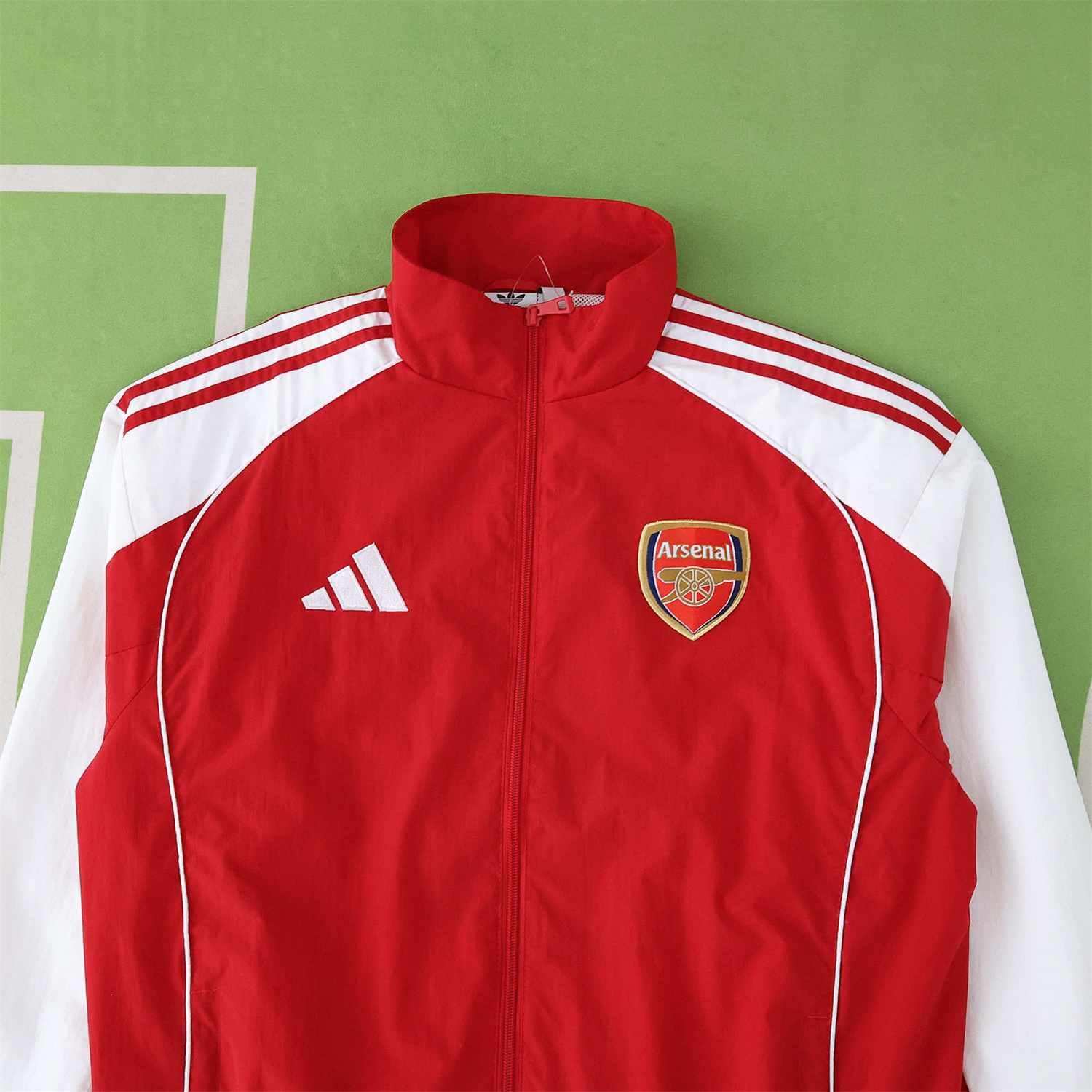 TKH-turbokithub-Arsenal 25-26 Throwback Windbreaker Jacket - Red