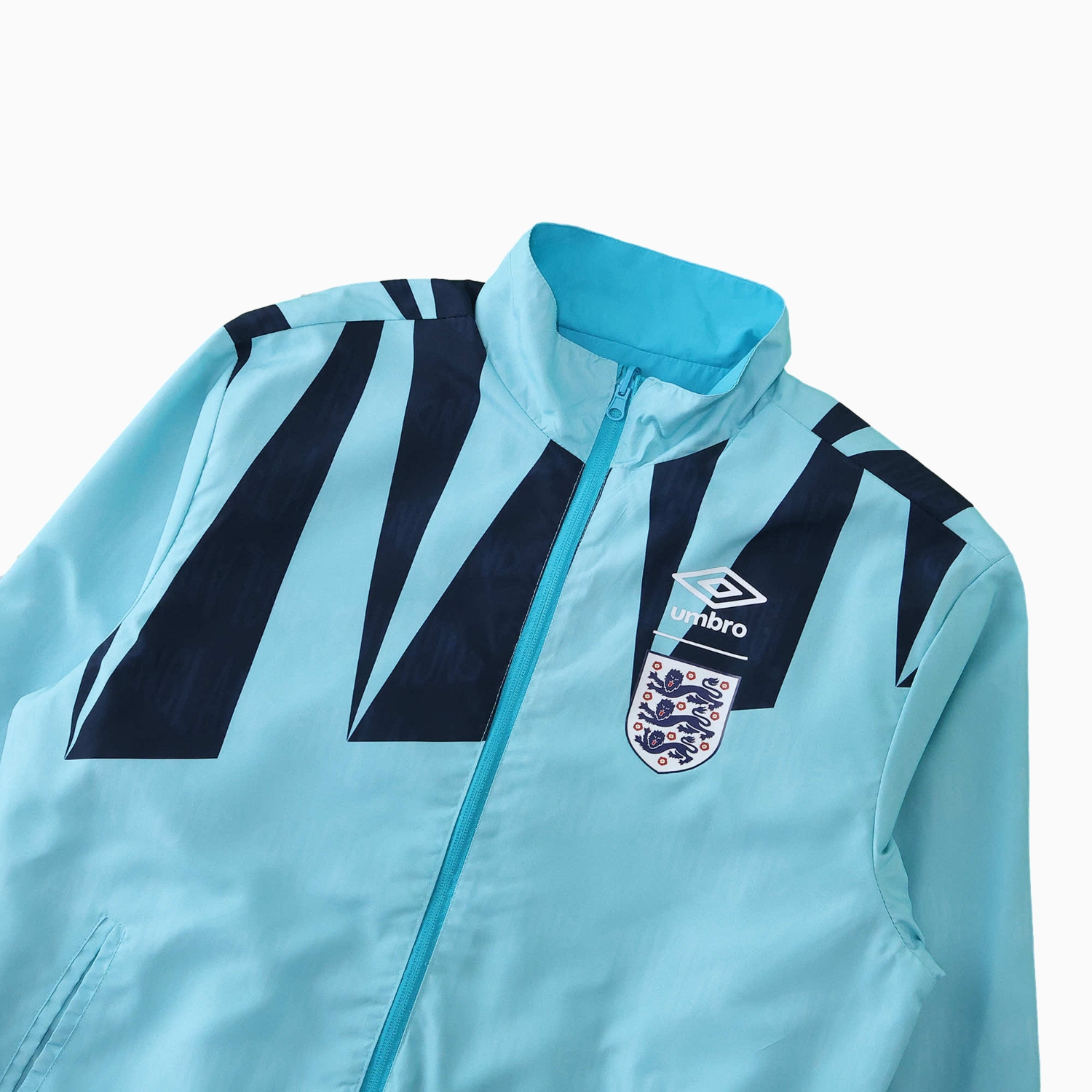 TKH-turbokithub-Retro England 1992 Double Sided Reversible Windbreaker - Blue & Green