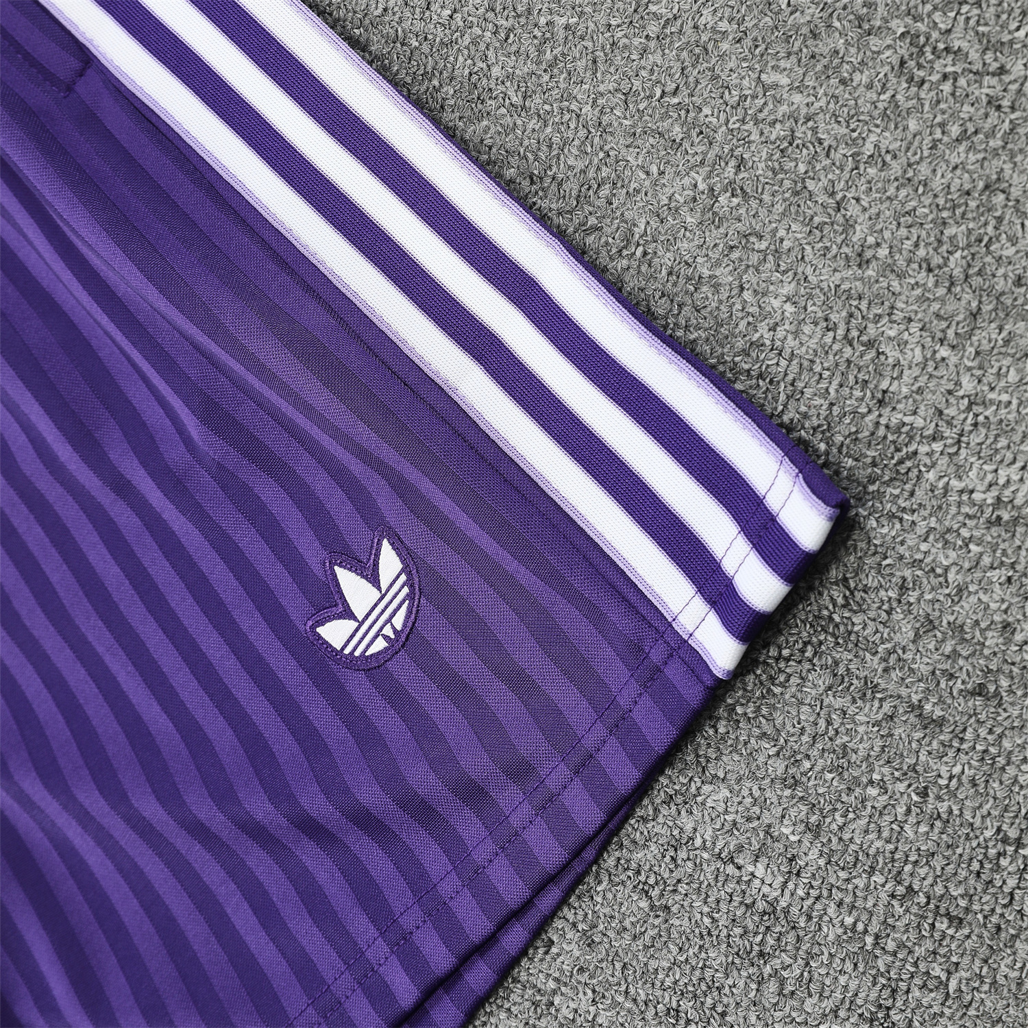 TKH-turbokithub-Real Madrid 25-26 Short-Sleeve Training Set - Purple And White Top & Purple Shorts