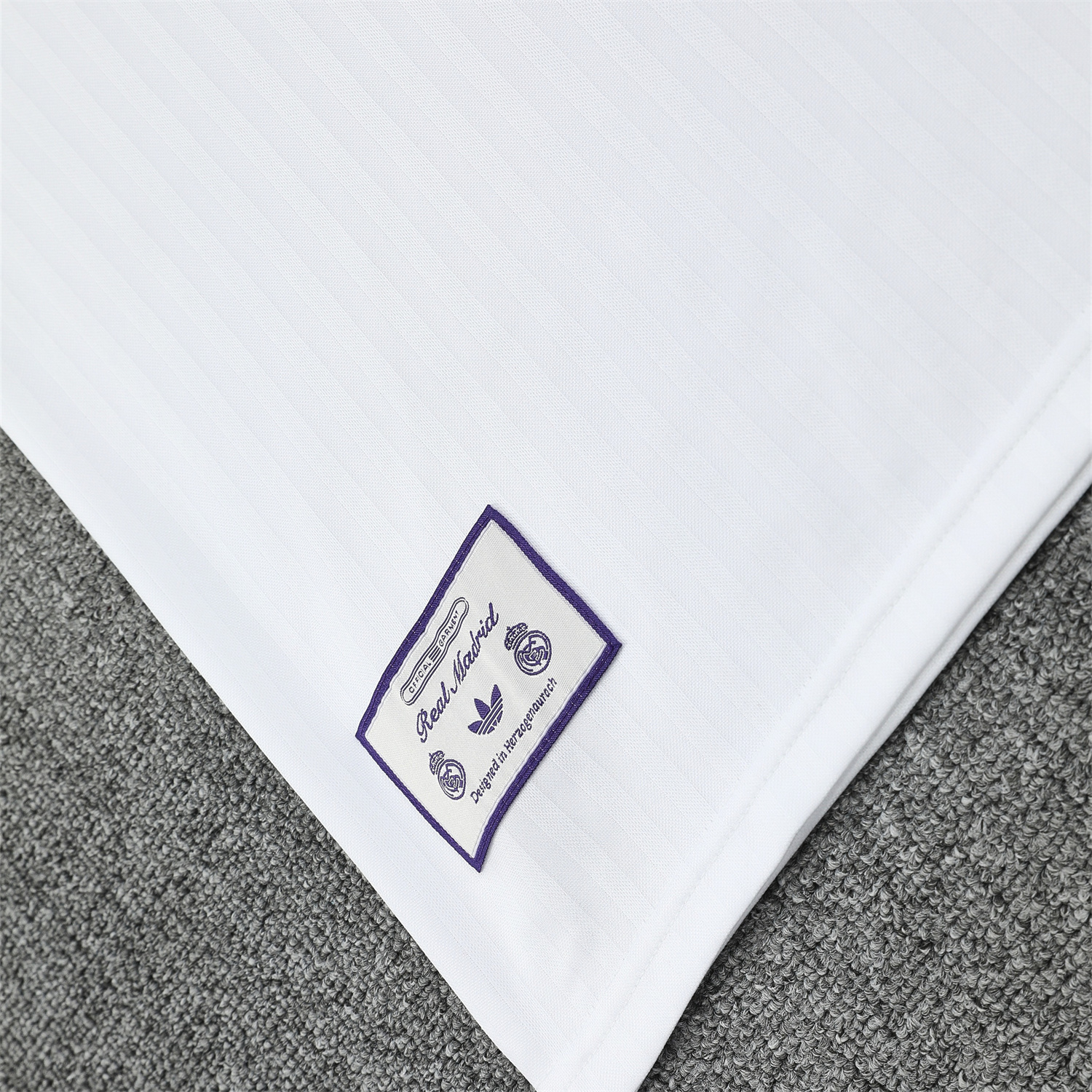 TKH-turbokithub-Real Madrid 25-26 Short-Sleeve Training Set - Purple And White Top & Purple Shorts