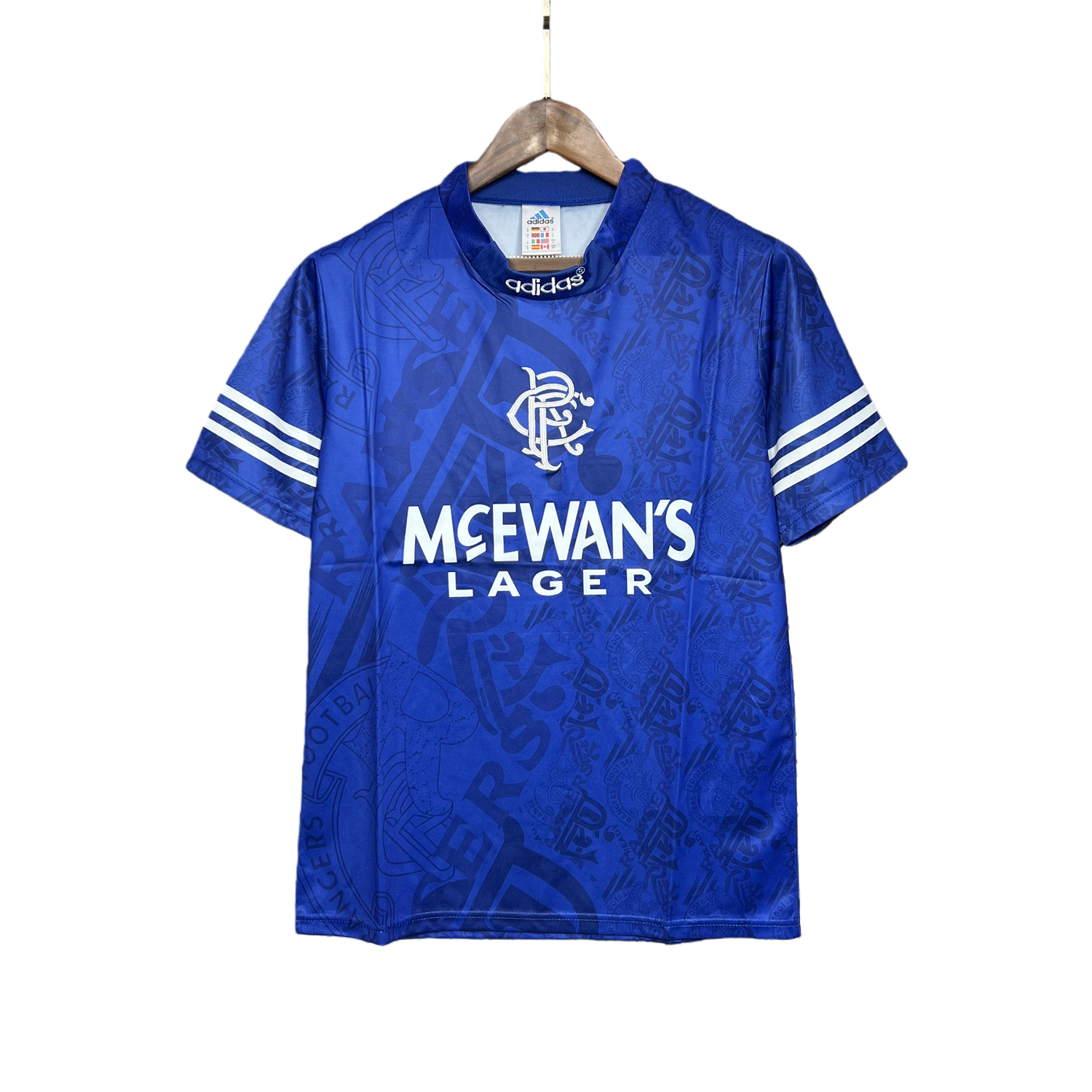 TKH-turbokithub-Retro Glasgow Rangers 1994-96 Home Stadium Jersey