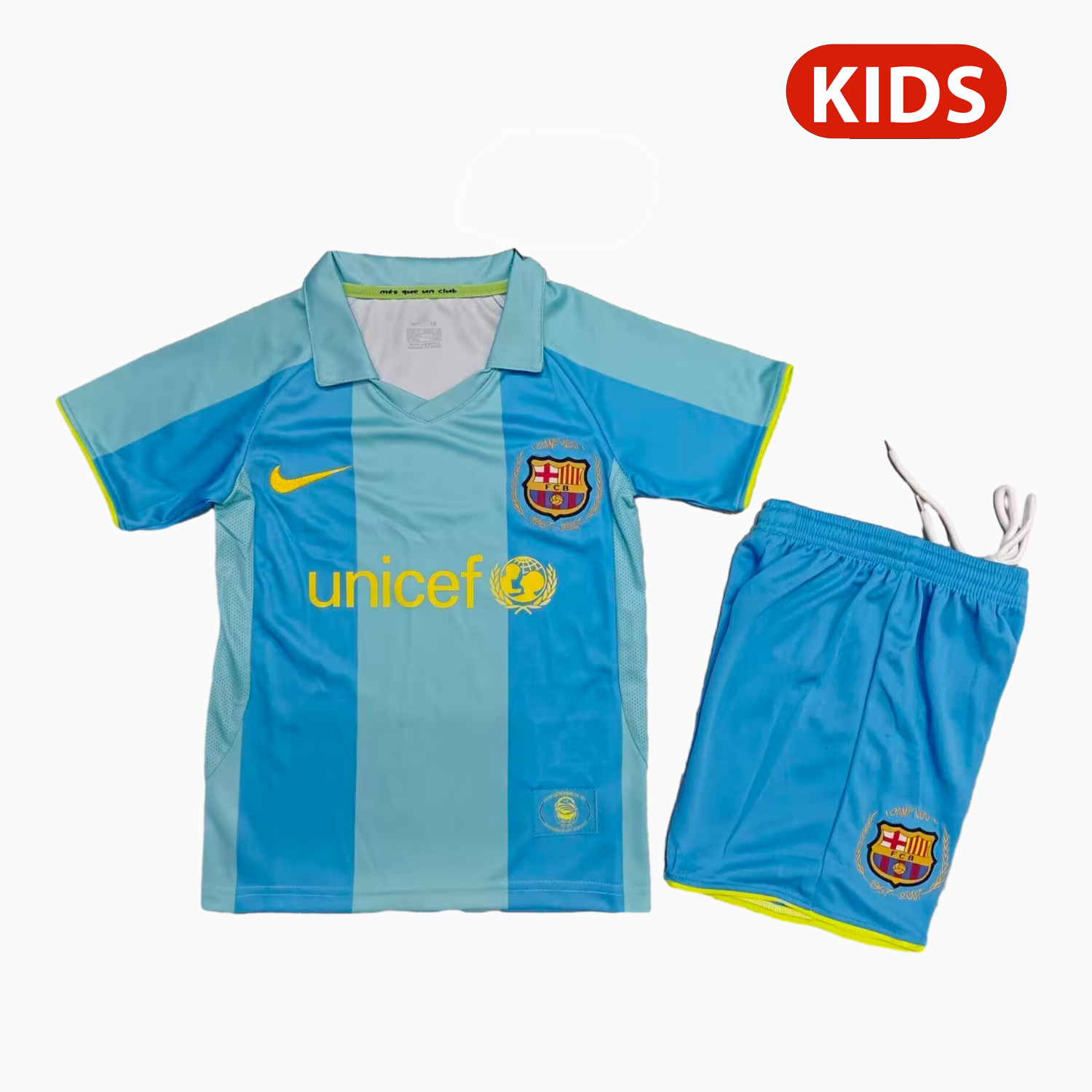 TKH-turbokithub-Retro Barcelona 2007-08 Away Kids Kit