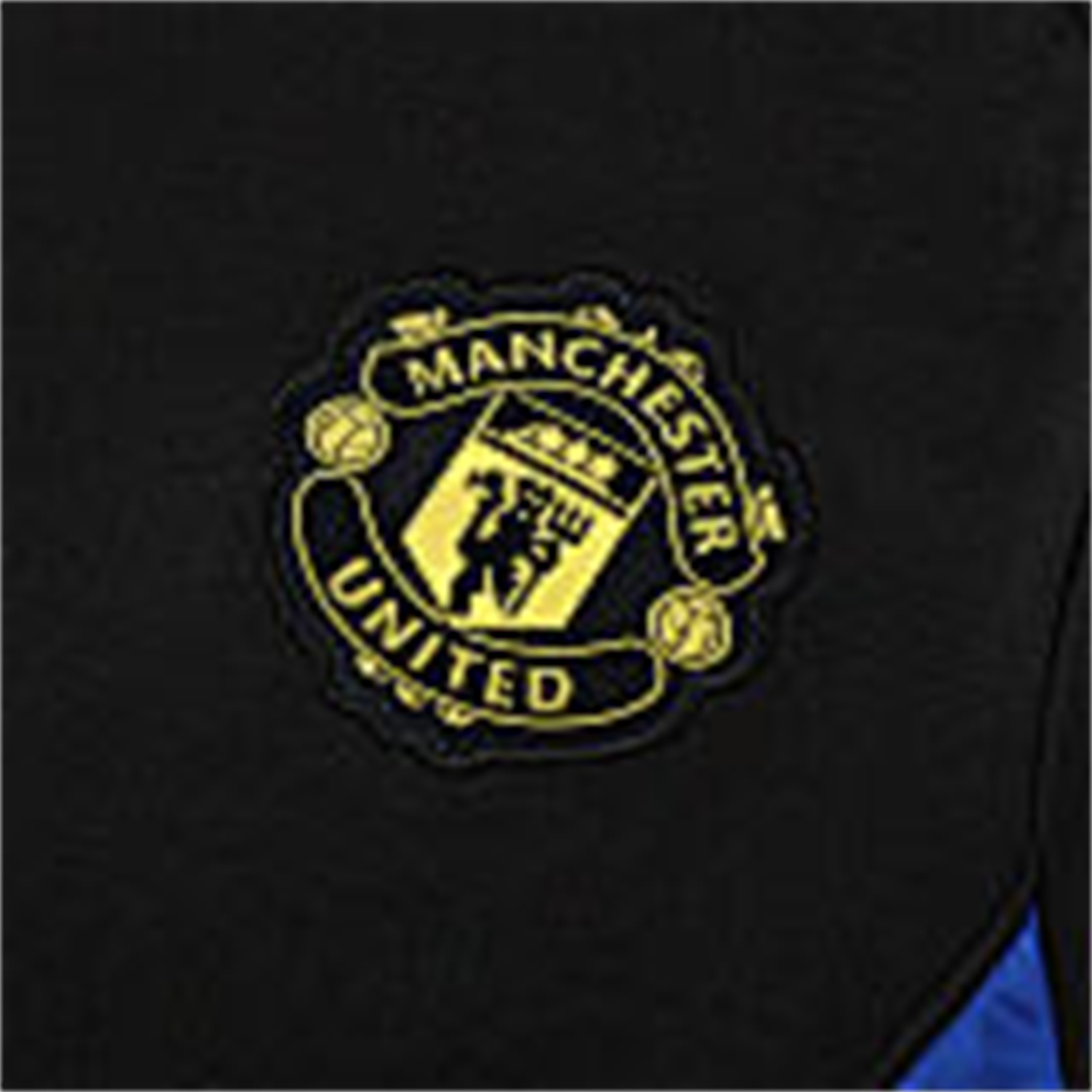 TKH-turbokithub-Manchester United 25-26 Short-Sleeve Training Set - Yellow Lines Black Top & Black Shorts