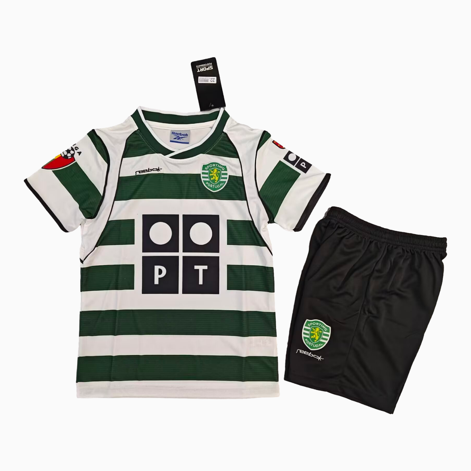 TKH-turbokithub-Retro Sporting CP 2001-02 Home Kids Kit
