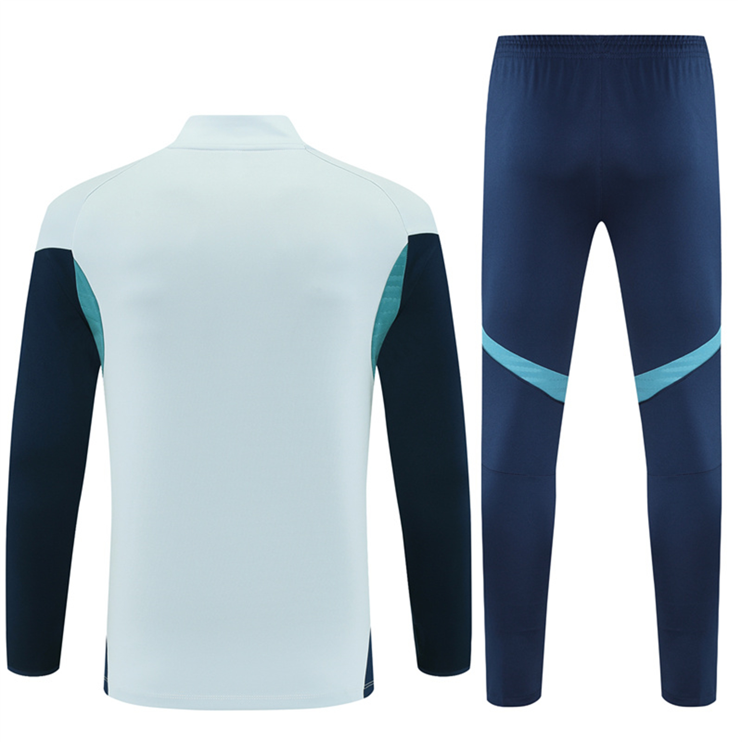 TKH-turbokithub-Arsenal 25-26 Long Sleeves Training Set - Light Grey Top & Blue Pants
