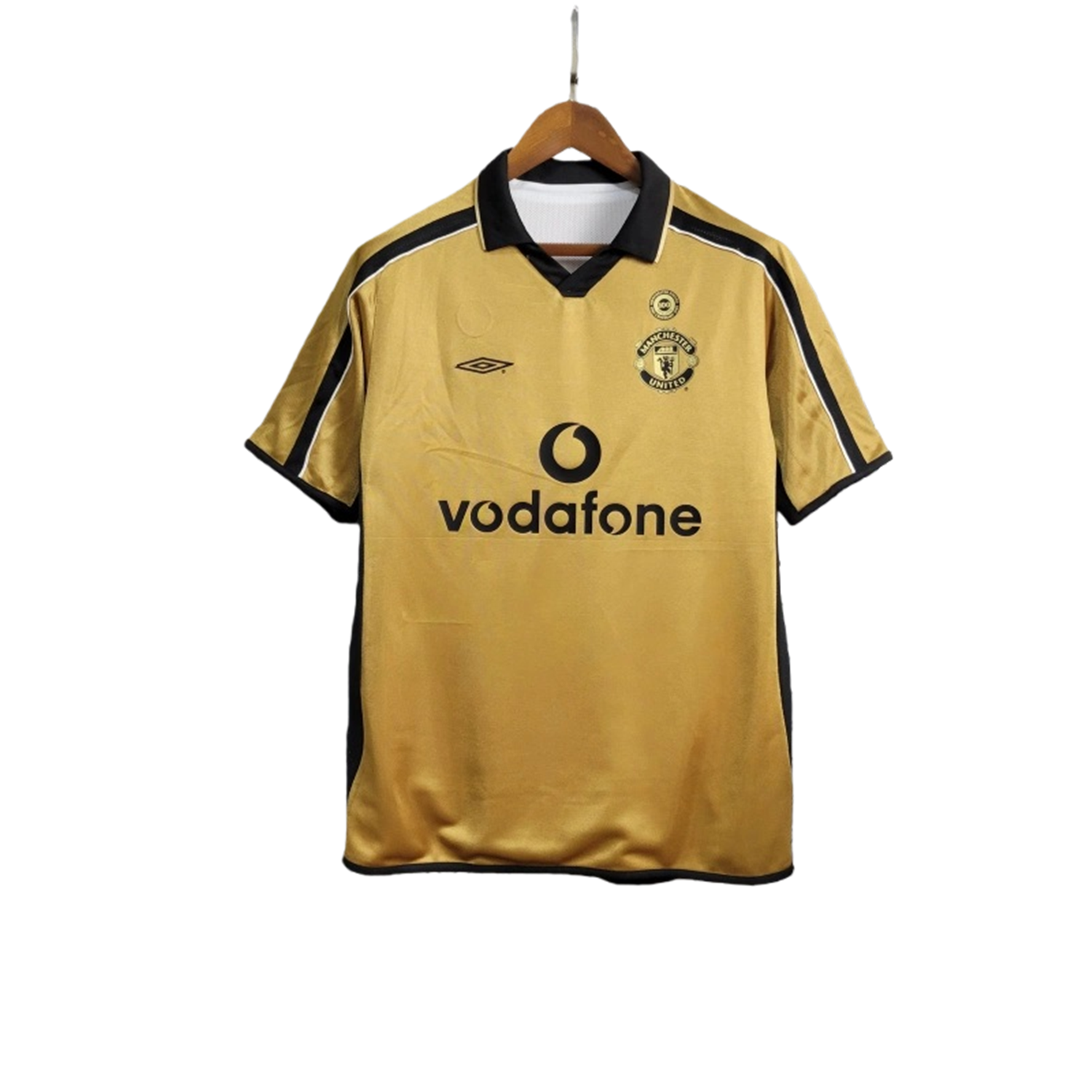 TKH-turbokithub-Retro Manchester United 01-02 100th Anniversary Special Edition Jersey - White & Gold