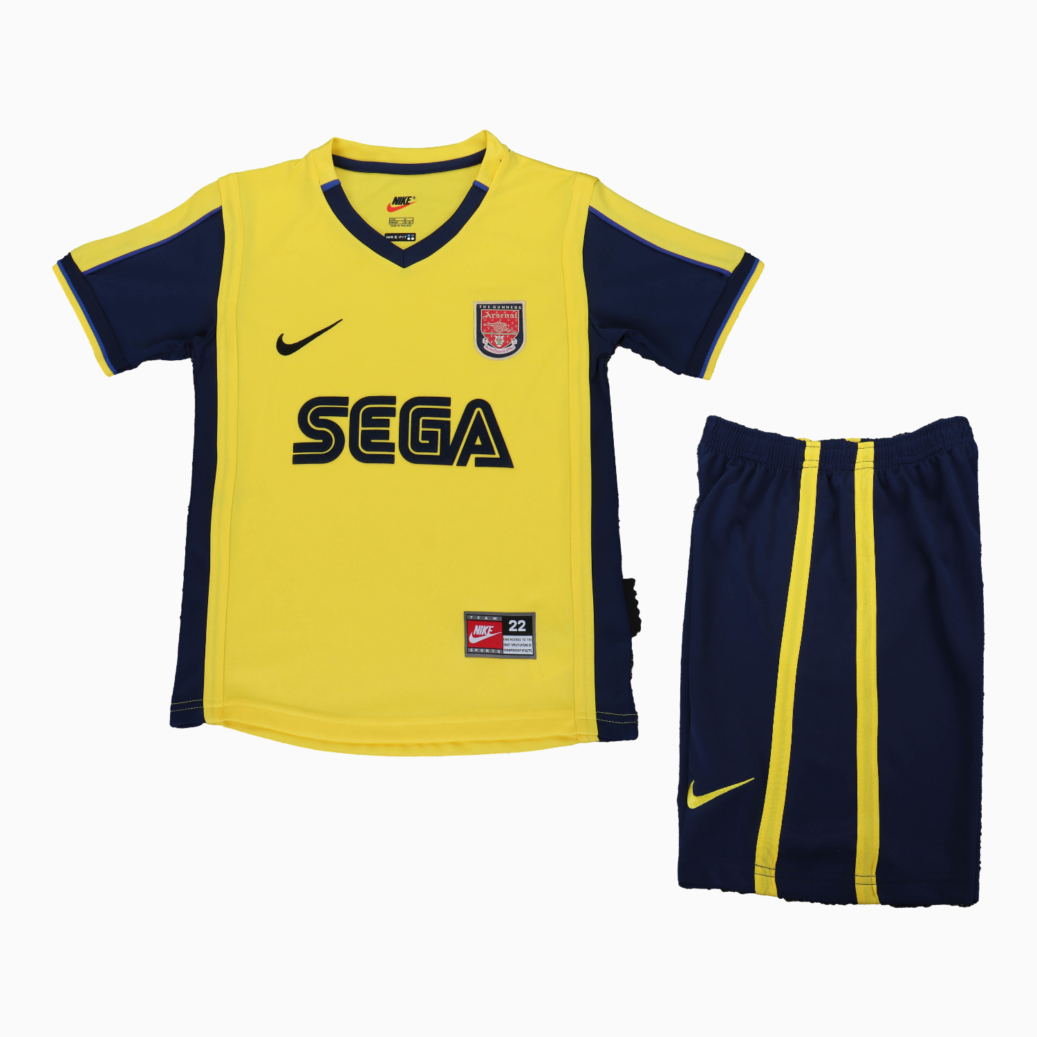 TKH-turbokithub-Retro Arsenal 2000-01 Away Kids Kit