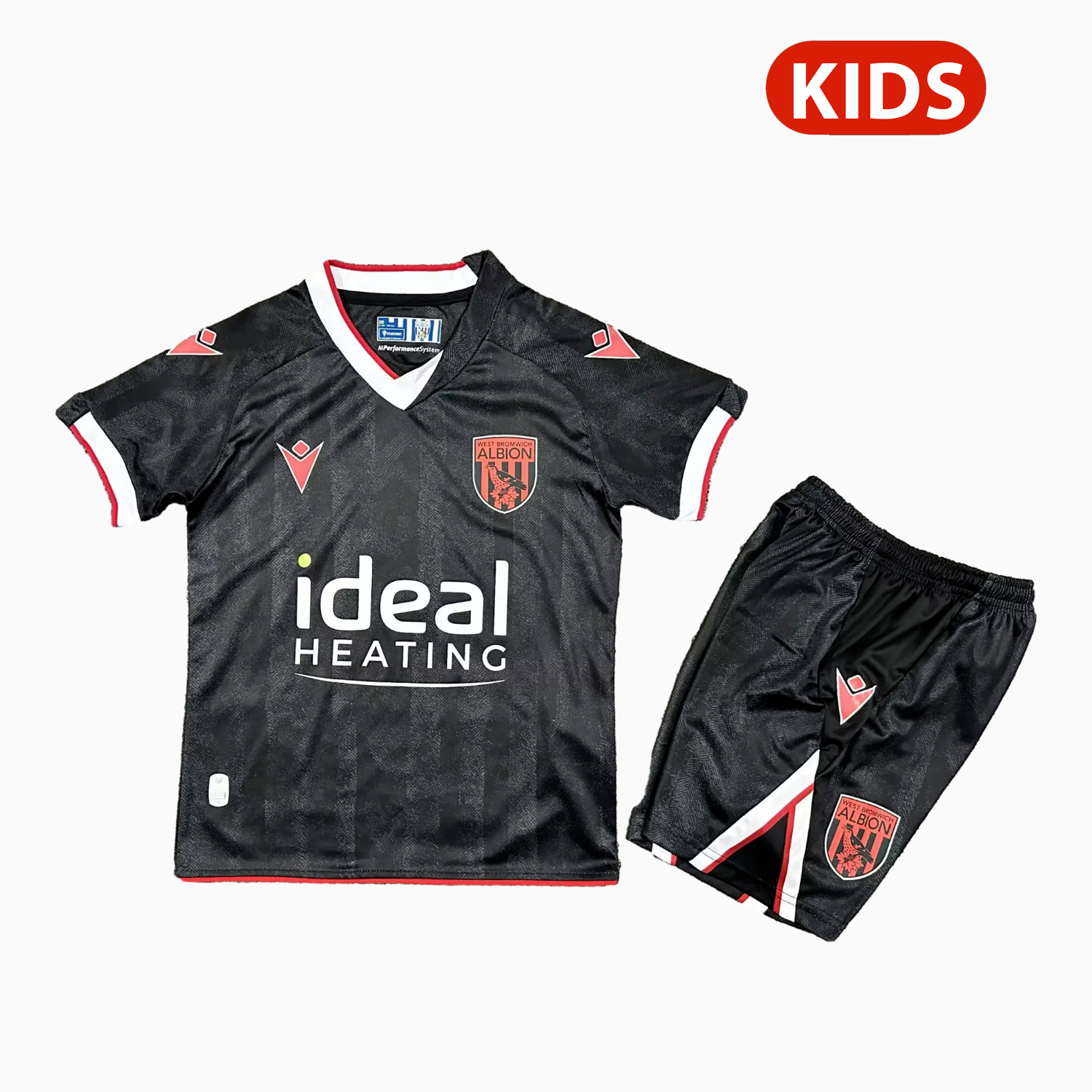 TKH-turbokithub-West Bromwich Albion 25-26 Third Black Kids Kit