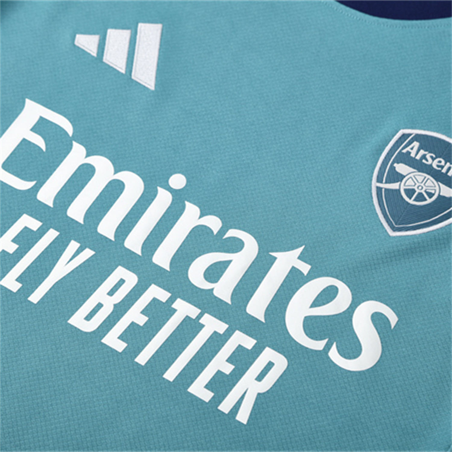 TKH-turbokithub-Arsenal 25-26 Short-Sleeve Training Set - Green Top and Deep Blue Shorts