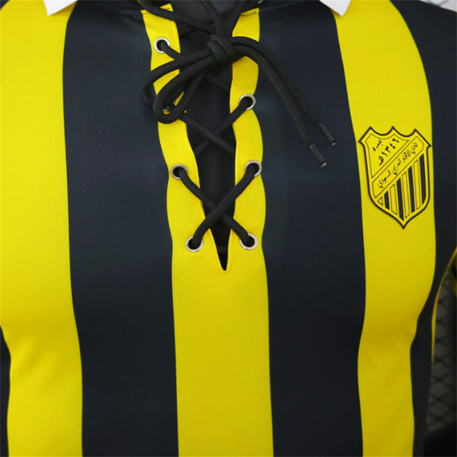 TKH-turbokithub-Al Ittihad Jeddah United 26-27 Yellow Black Stripes Special Jersey - Player Version