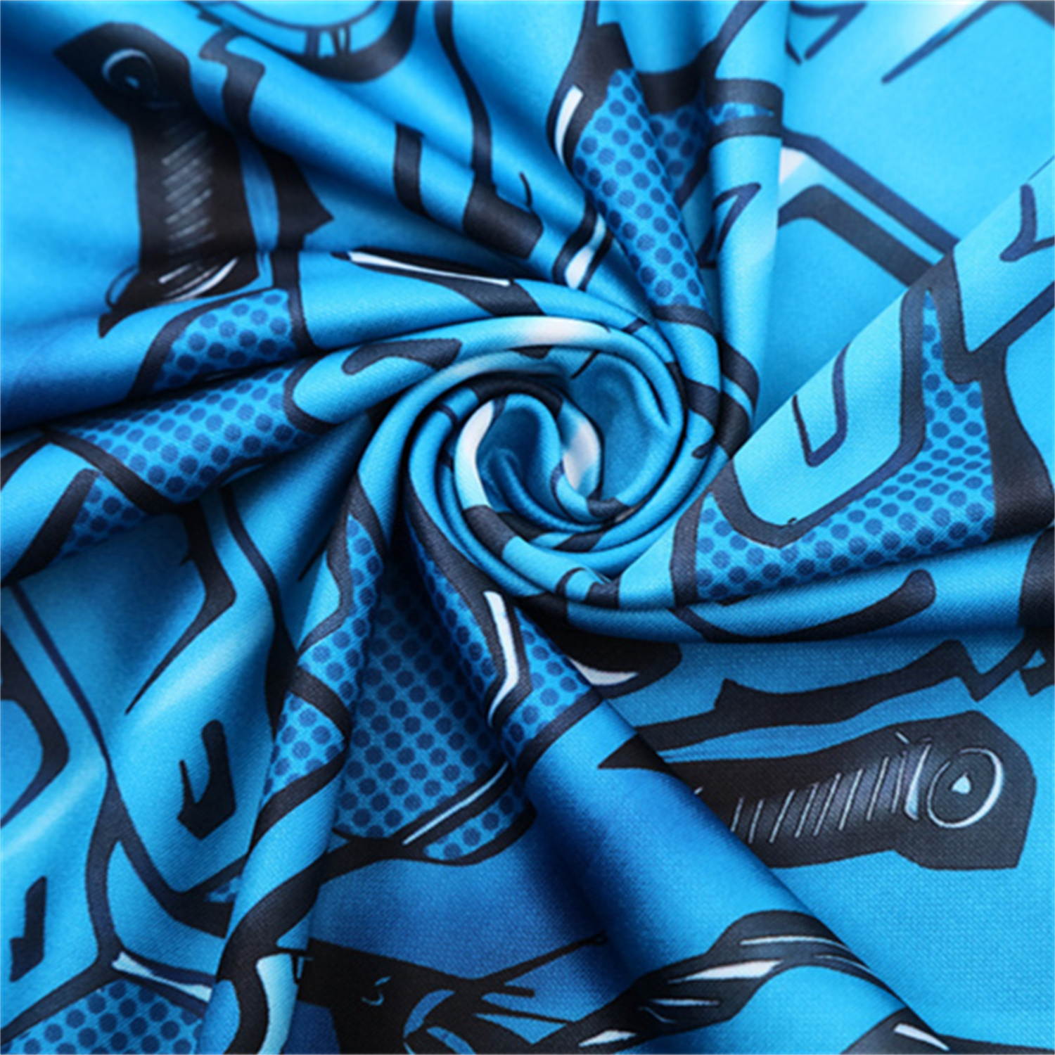 TKH-turbokithub-Napoli 25-26 Kids Long Sleeve Training Set - Blue Mecha Top & Black Pants