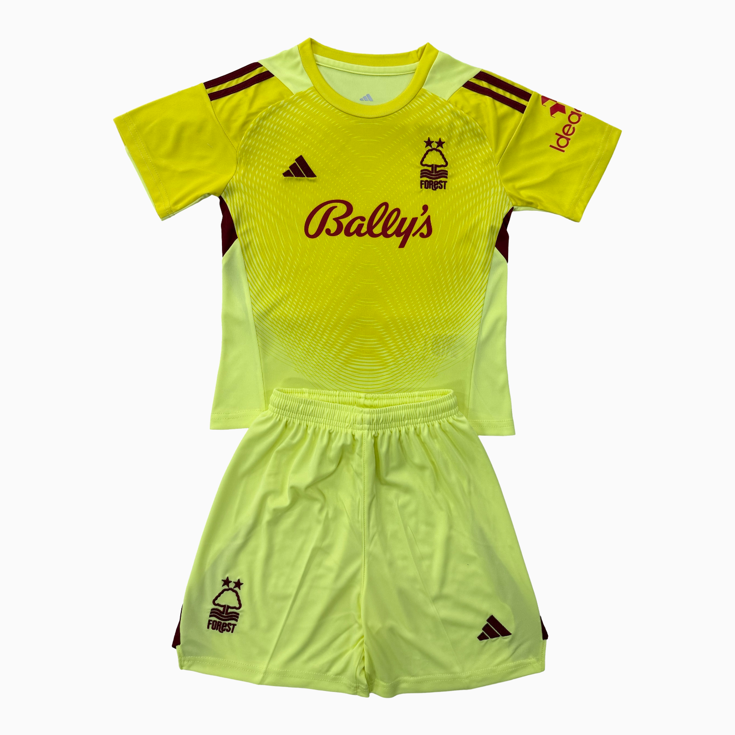 TKH-turbokithub-Nottingham Forest 25-26 Yellow Goalkeeper Men's Adult Jersey Set - Fans Version