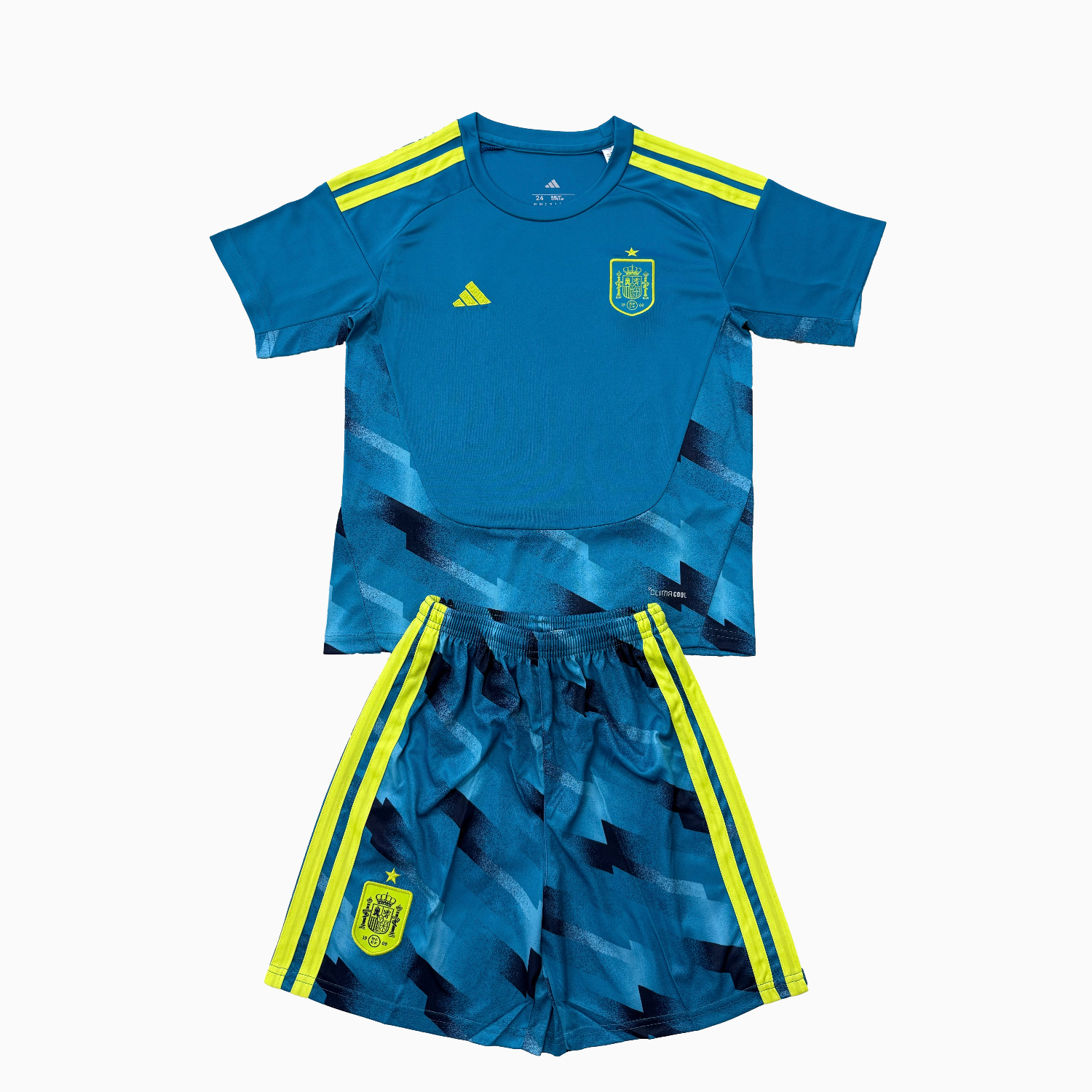 TKH-turbokithub-Spain 2026 Lake Blue Goalkeeper Men's Adult Jersey Set - Fans Version