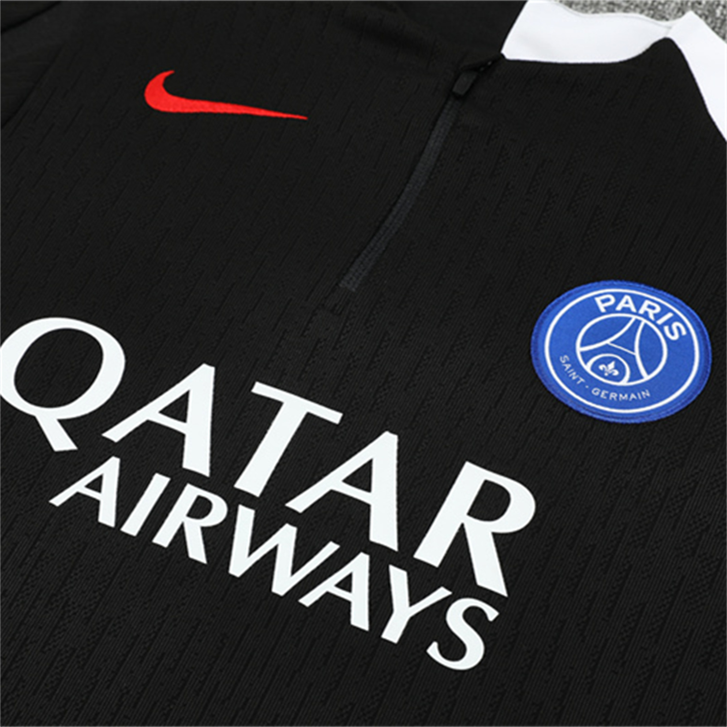 TKH-turbokithub-Paris Saint-Germain PSG 25-26 Long Sleeve Training Set - Player Version - Black Top and Black Pants