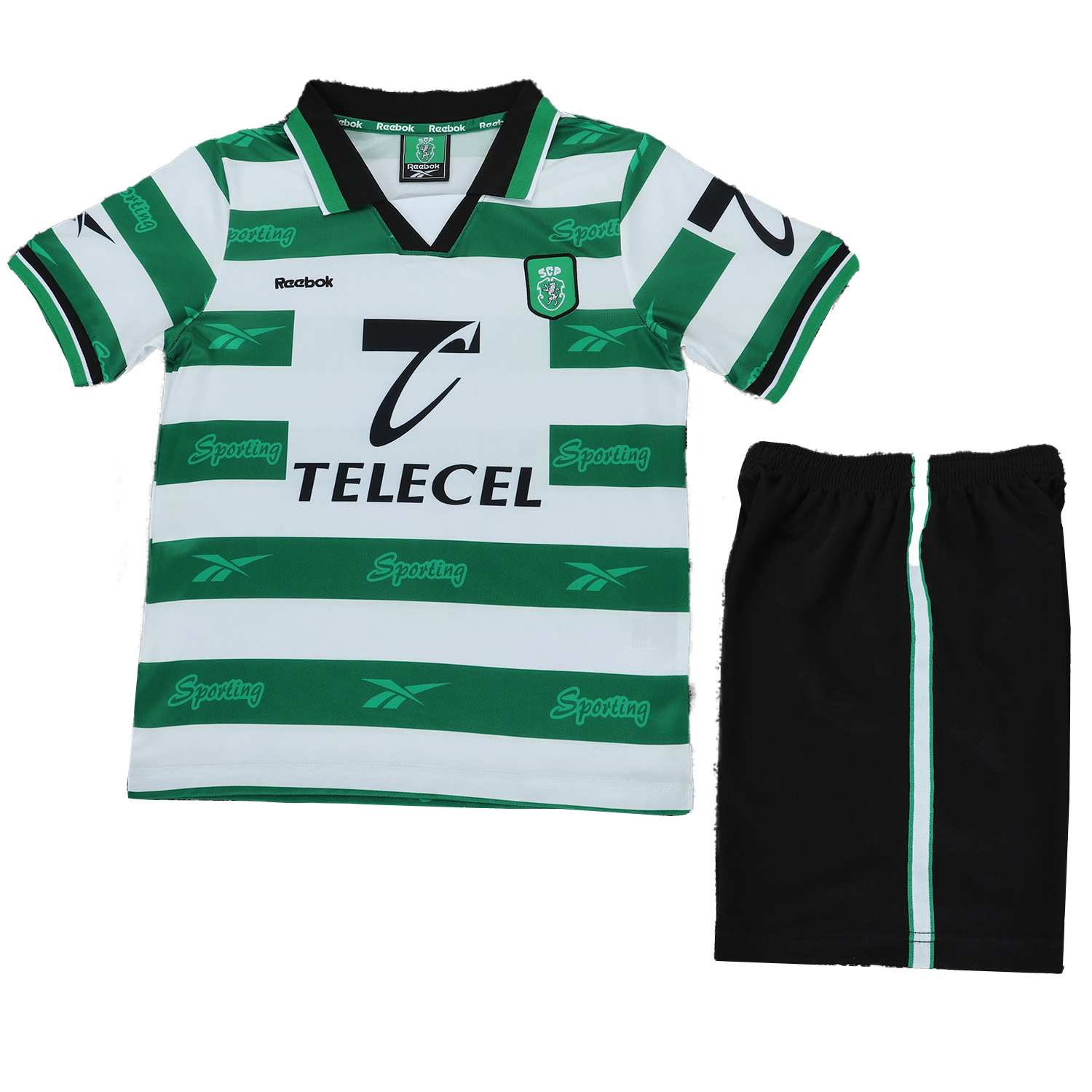 TKH-turbokithub-Retro Sporting CP 1999-00 Home Kids Kit