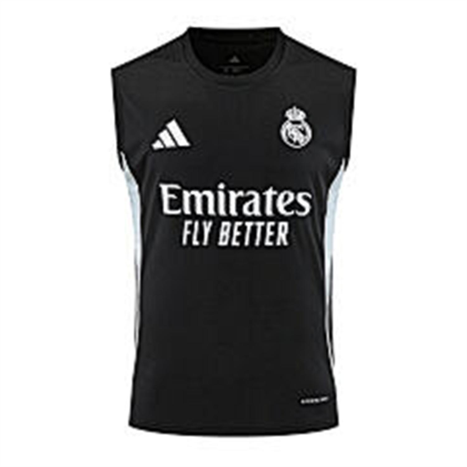 TKH-turbokithub-Real Madrid 25-26 Vest Training Set - Black And Light Grey Vest & Black Shorts