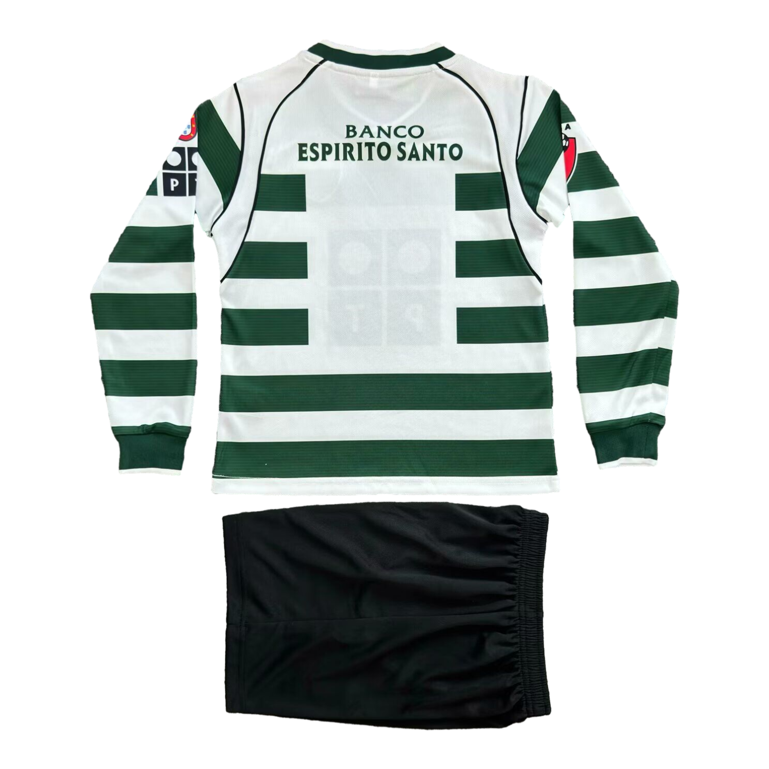 TKH-turbokithub-Retro Sporting CP 2002-03 Home Long Sleeves Kids Kit