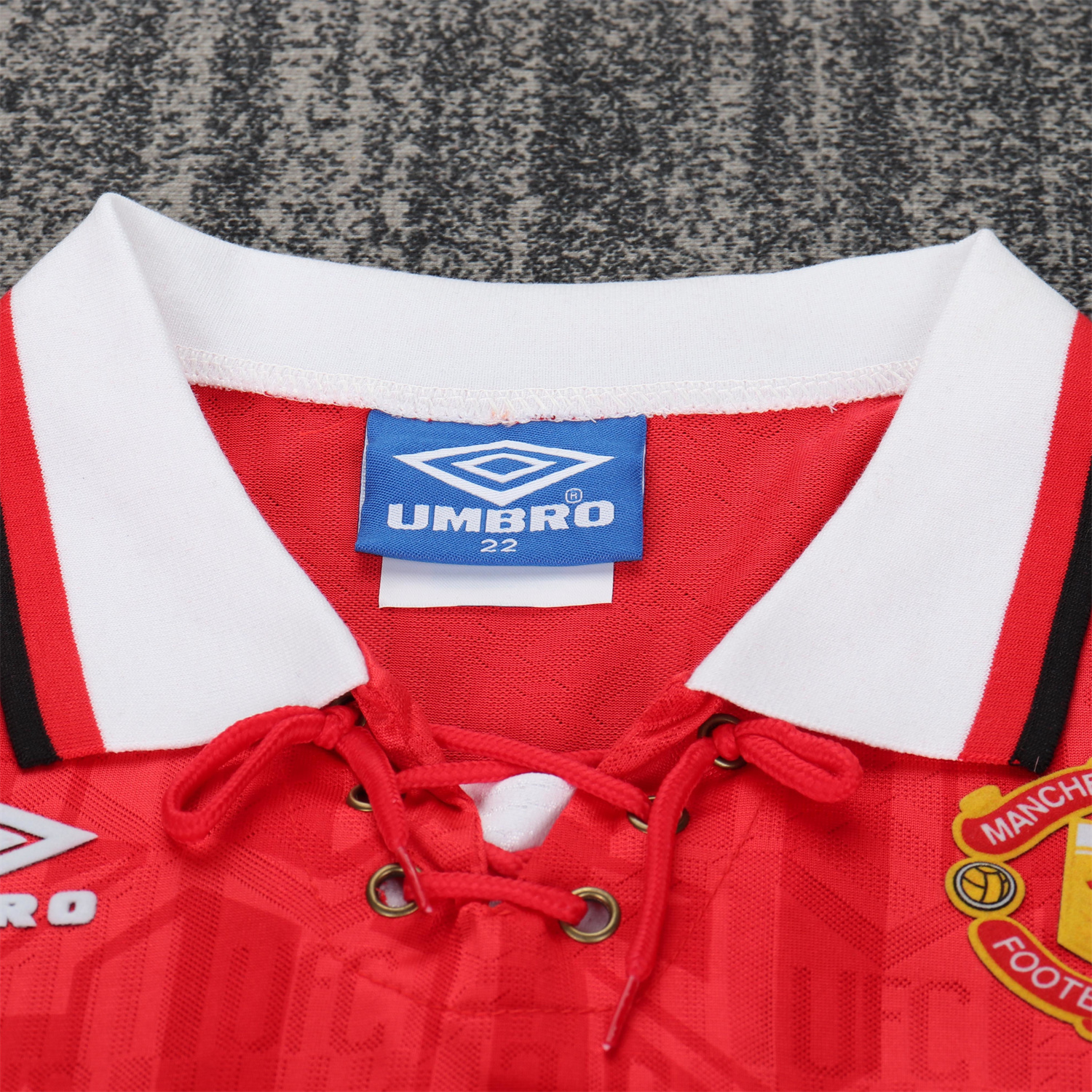 TKH-turbokithub-Retro Manchester United 92-94 Home Kids Kit