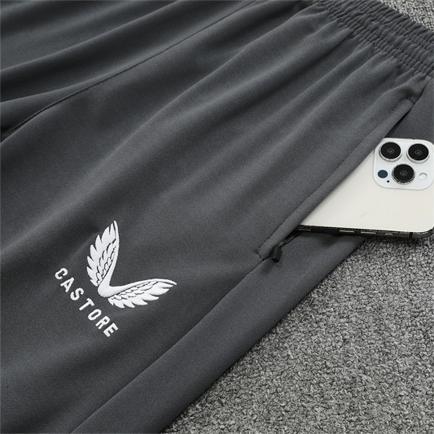 TKH-turbokithub-Feyenoord 25-26 Kids Long Sleeve Training Set - Dark Gray Top & Dark Gray Pants