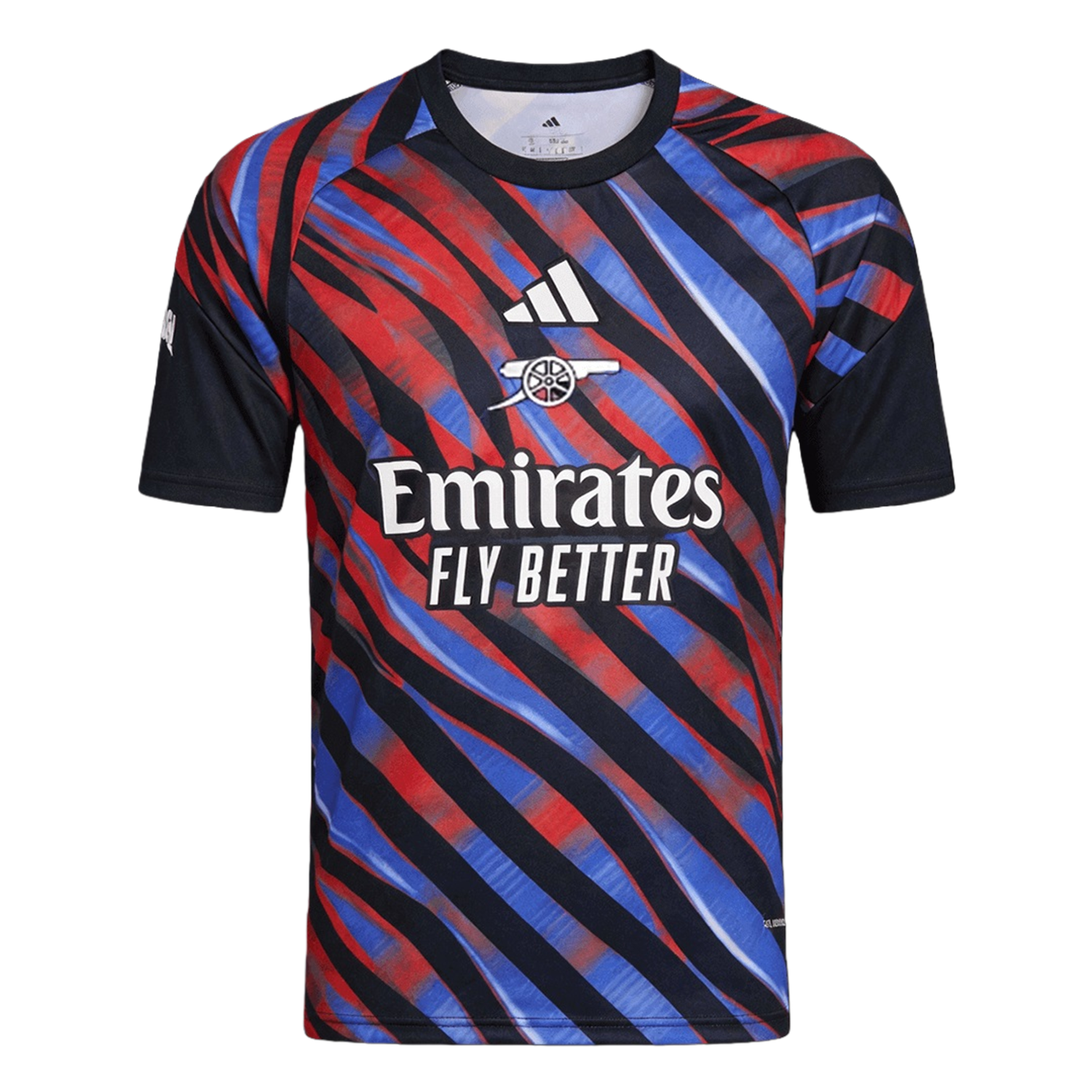 TKH-turbokithub-Arsenal 26-27 Red And Blue Twill Pre-Match Training Jersey - Fans Version