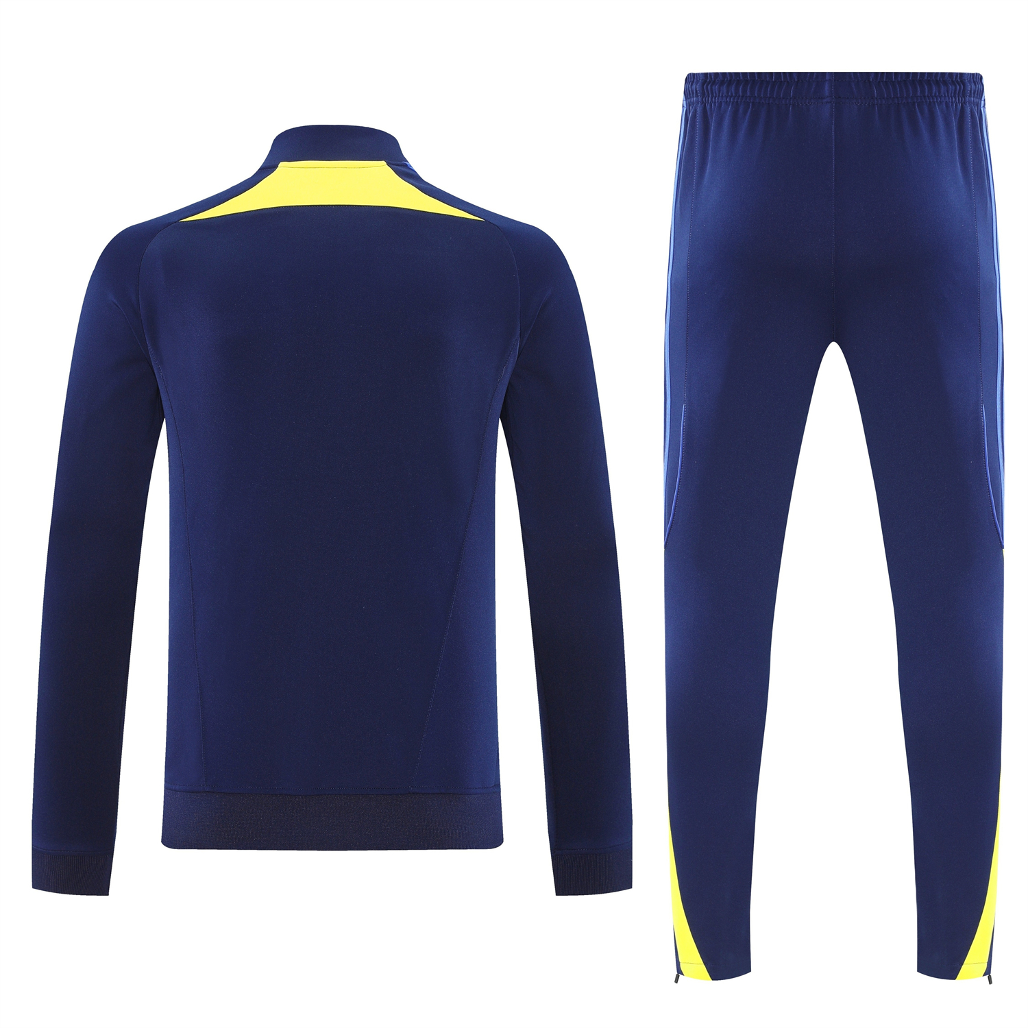TKH-turbokithub-Boca Juniors 2026 Jacket Training Tracksuit - Dark Blue With Yellow Jackets & Pants