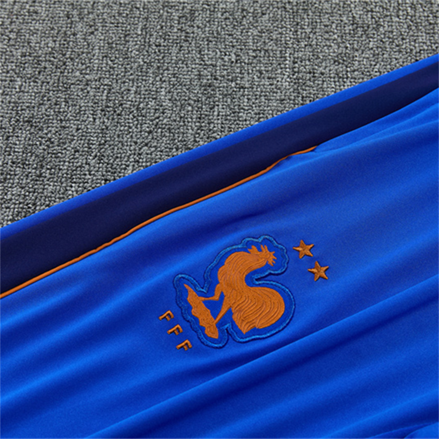 TKH-turbokithub-France 2026 Kids Long Sleeve Training Set - Royal Blue Top & Pants