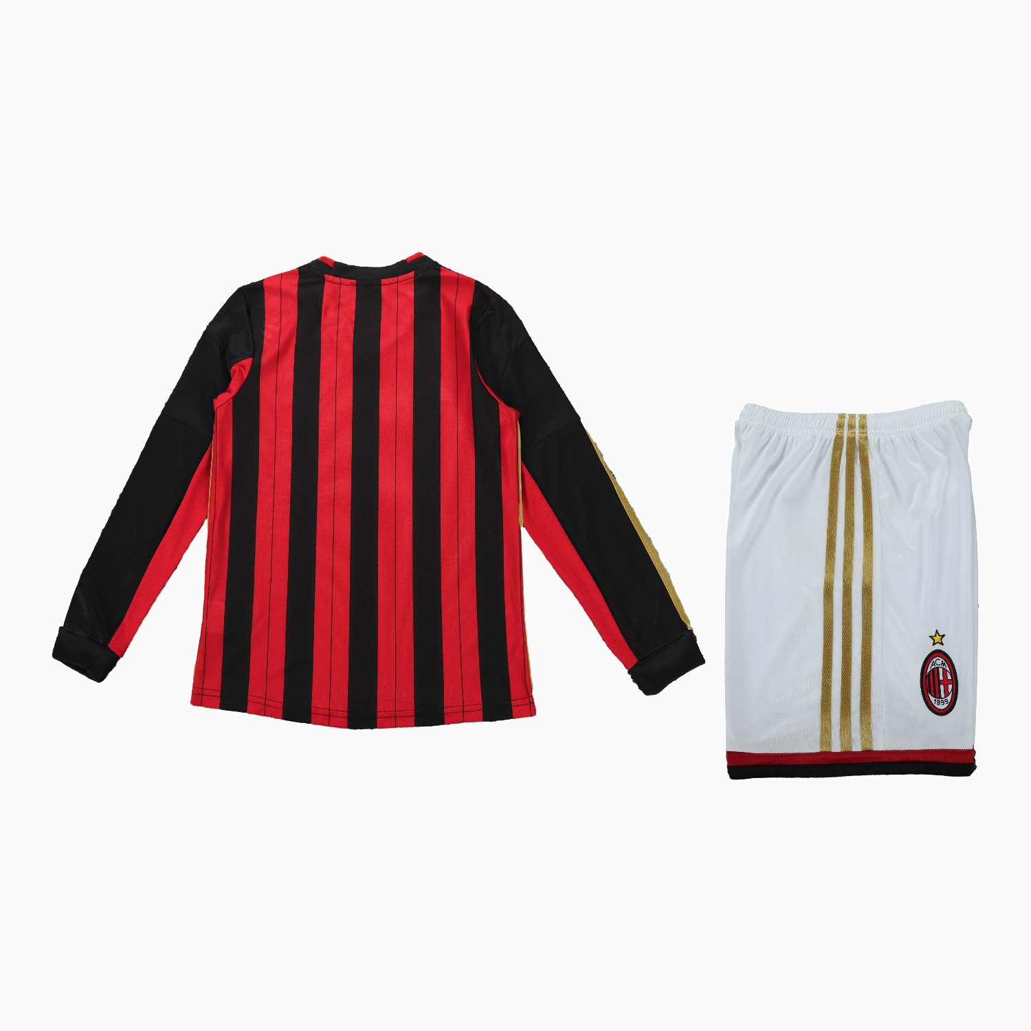 TKH-turbokithub-Retro AC Milan 2013-14 Home Long Sleeves Kids Kit