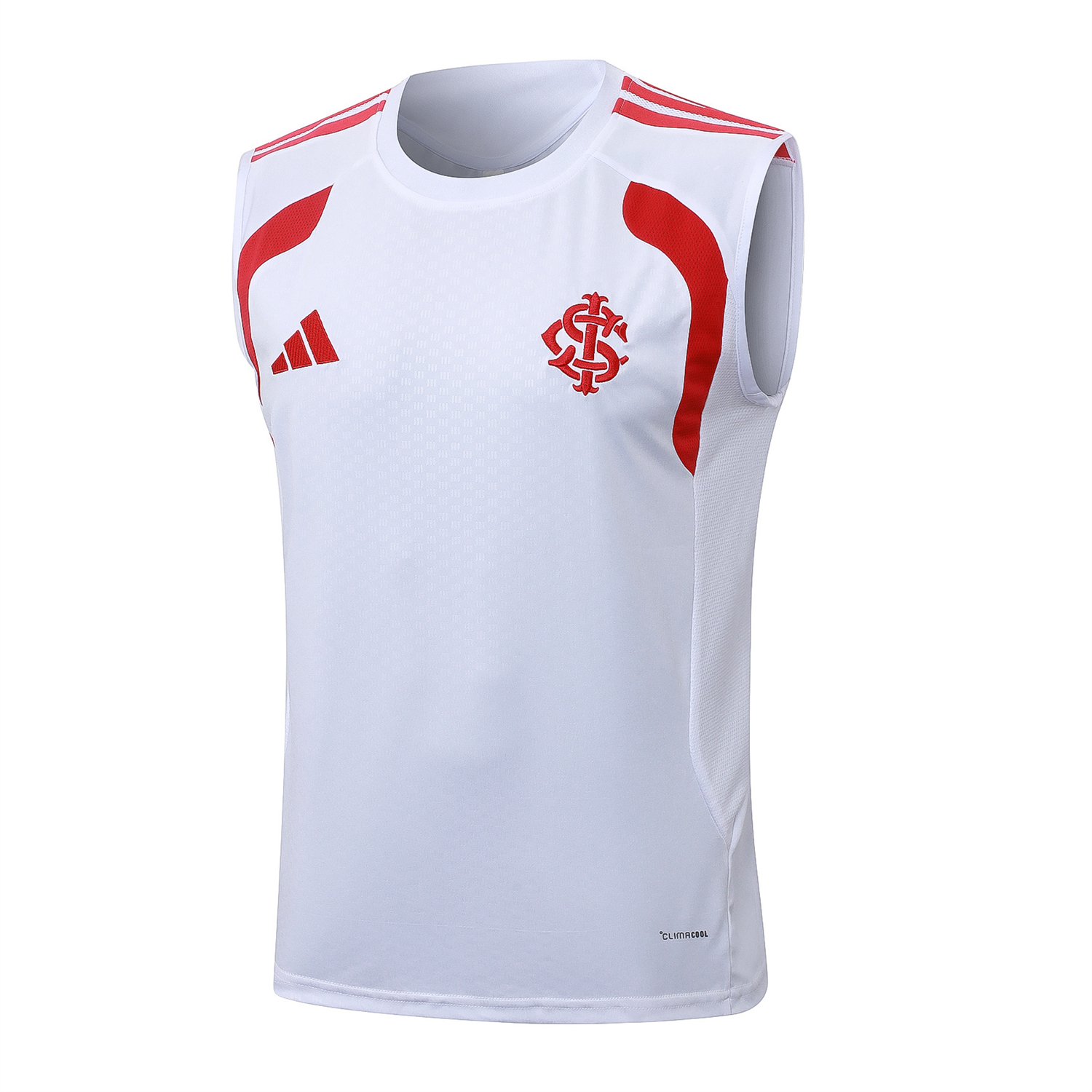 TKH-turbokithub-SC Internacional 2026 Vest Training Set - White Vest and Red Shorts