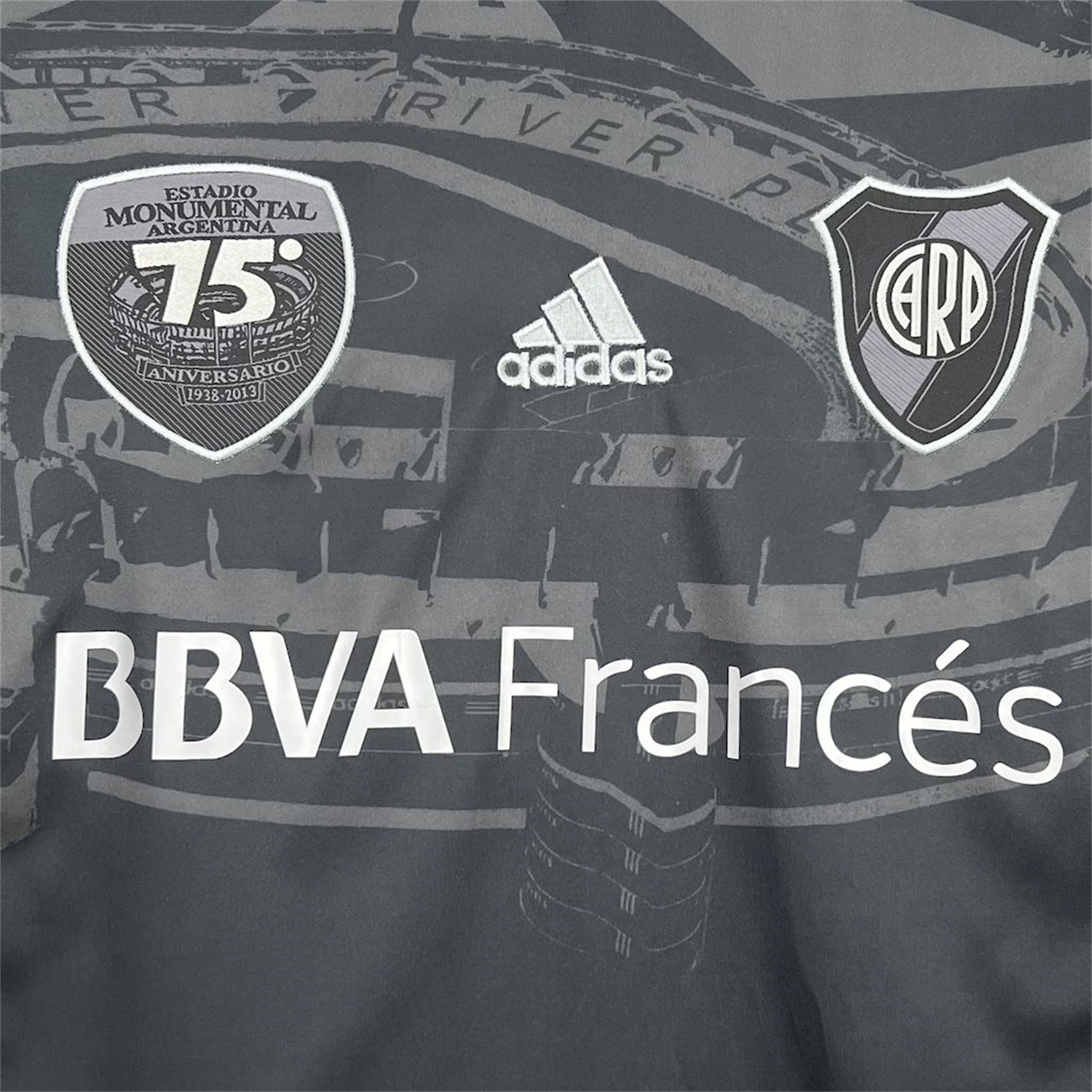 TKH-turbokithub-Retro River Plate 2013-14 75th Anniversary Black Jersey