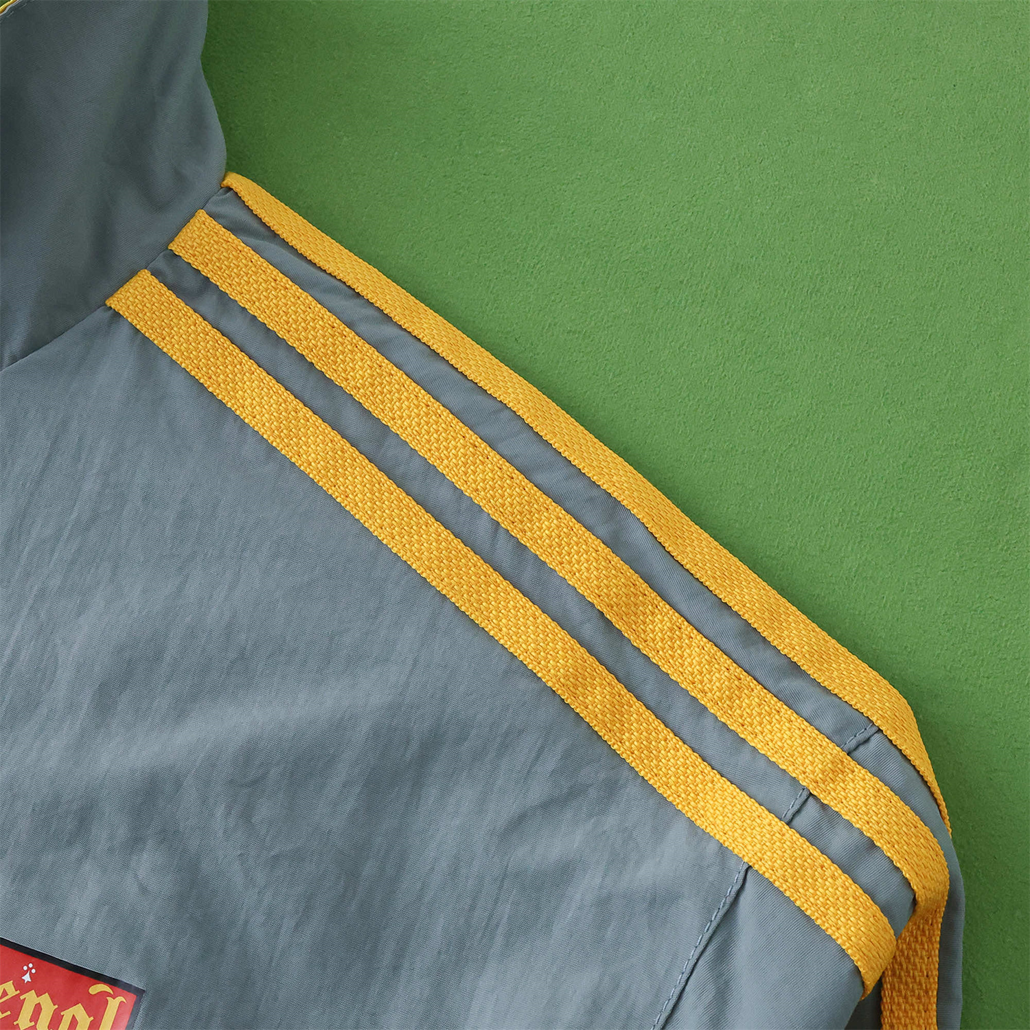 TKH-turbokithub-Retro Arsenal 1991-93 Away Double Sided Reversible Windbreaker - Yellow & Grey