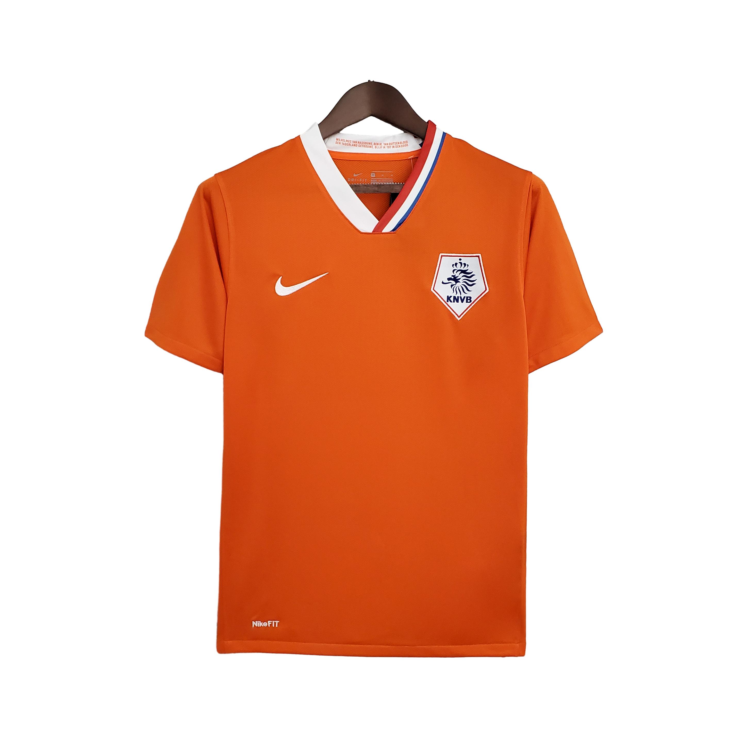 TKH-turbokithub-Retro Netherlands 2008 Home Stadium Jersey