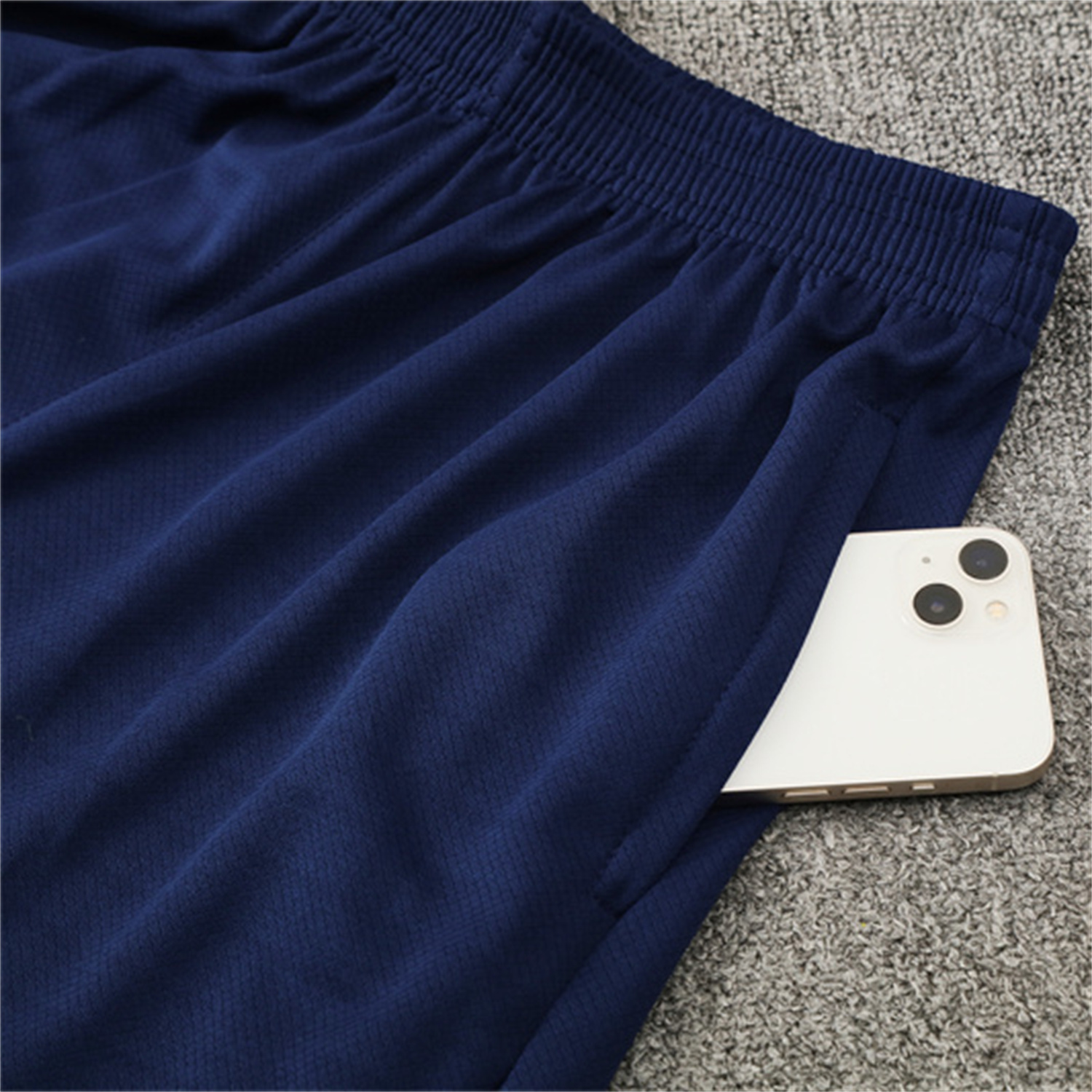 TKH-turbokithub-Barcelona 25-26 Short-Sleeve Training Set - Royal Blue Top Orange Sponsor & Royal Blue Shorts