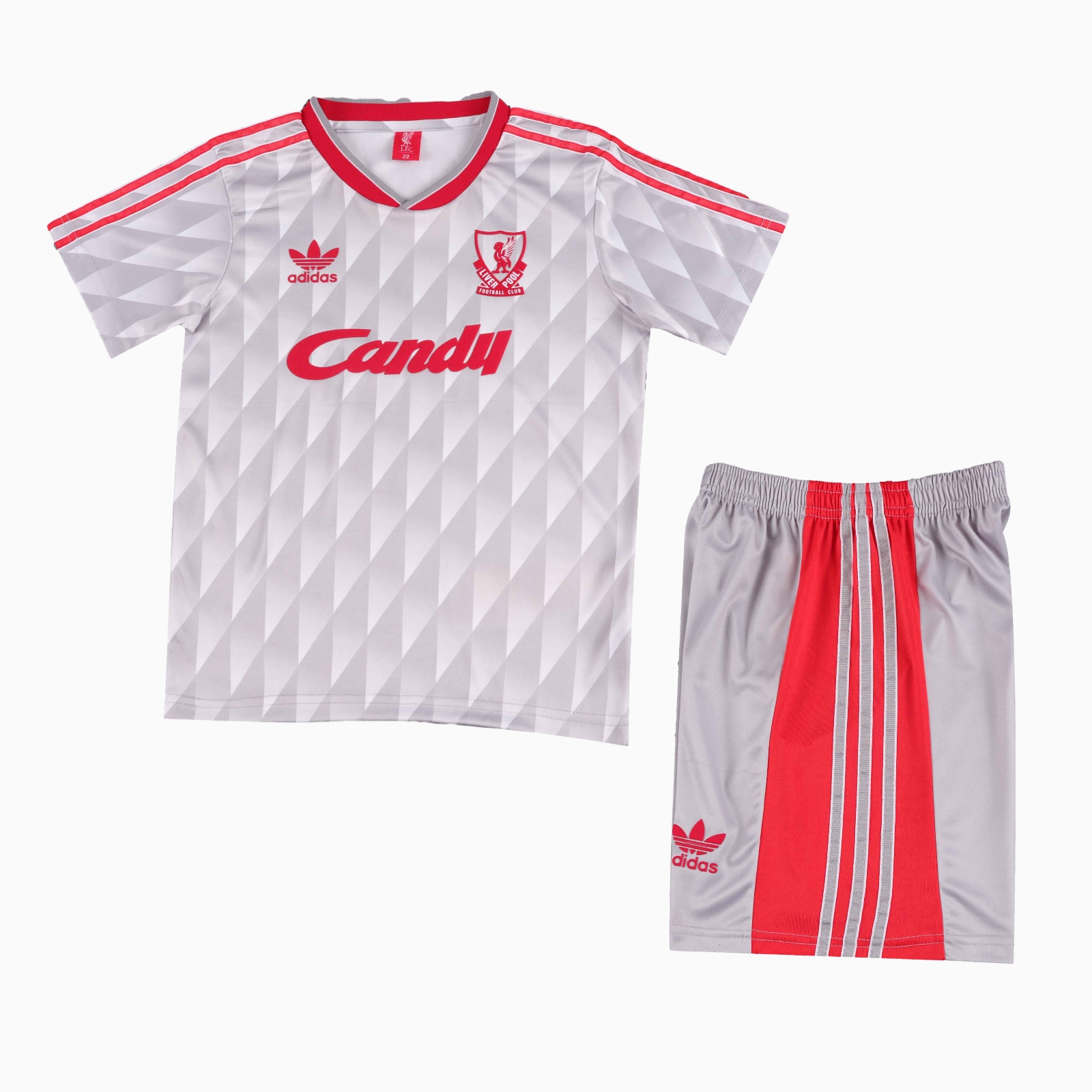 TKH-turbokithub-Retro Liver.pool 1989-91 Away Kids Kit
