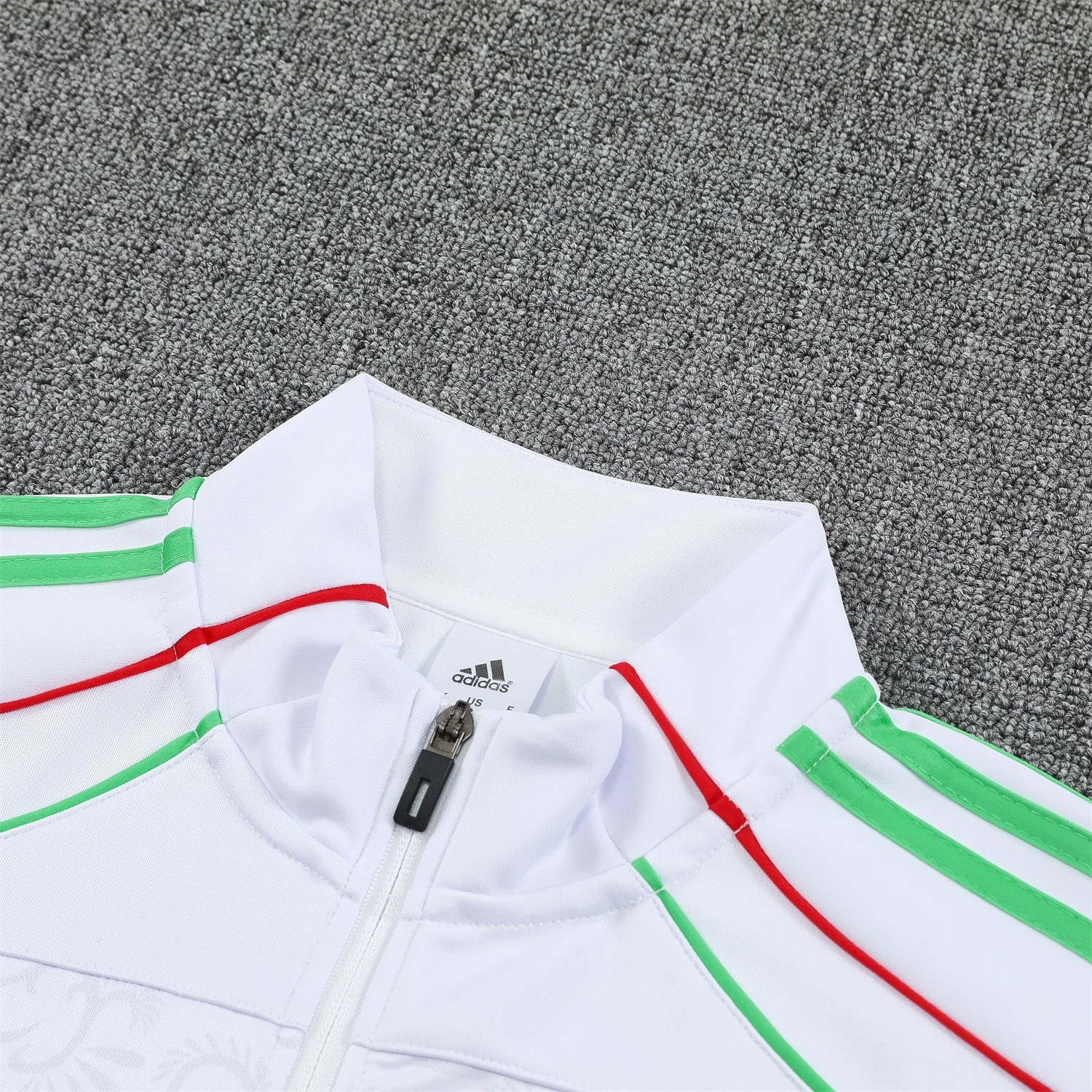 TKH-turbokithub-Algeria 2026 Long Sleeve Training Set - White Top and Black Pants