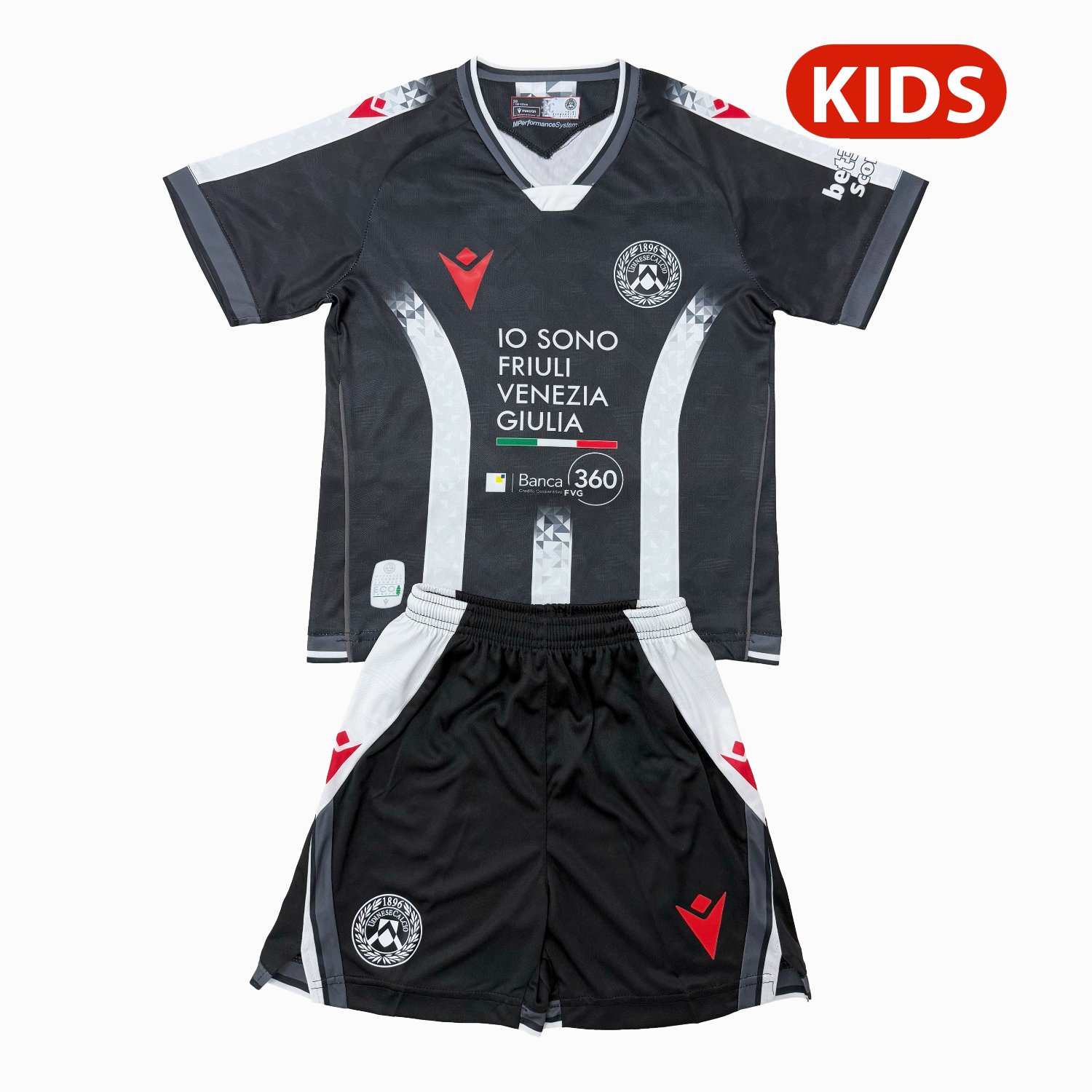 TKH-turbokithub-Udinese 25-26 Home Kids Kit