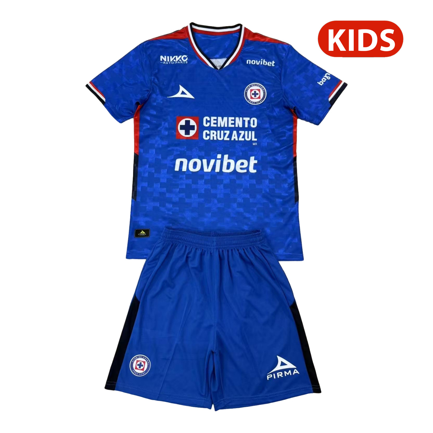 TKH-turbokithub-Cruz Azul 25-26 Home Blue Kids Kit