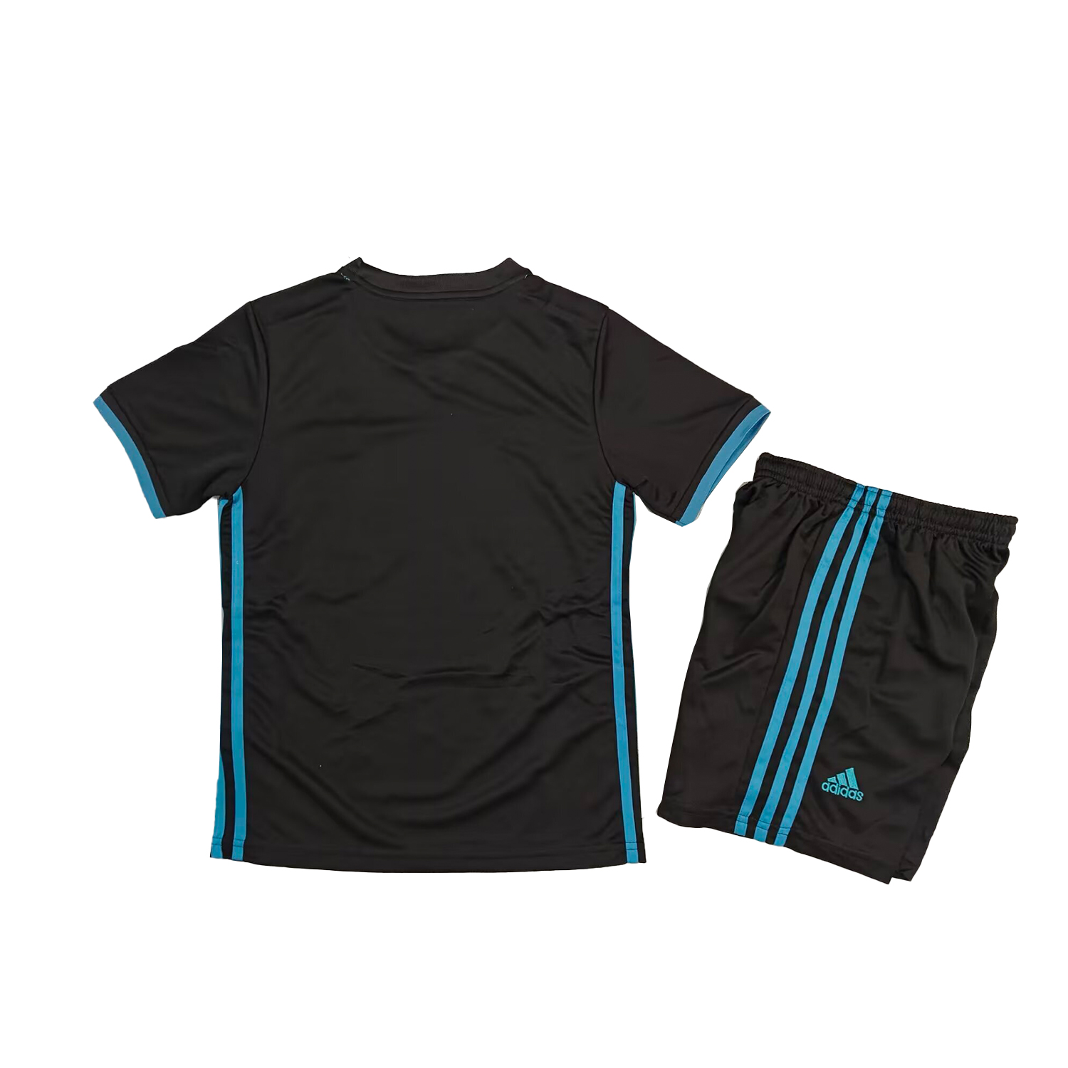 TKH-turbokithub-Retro Real Madrid 2017-18 Away Black Kids Kit