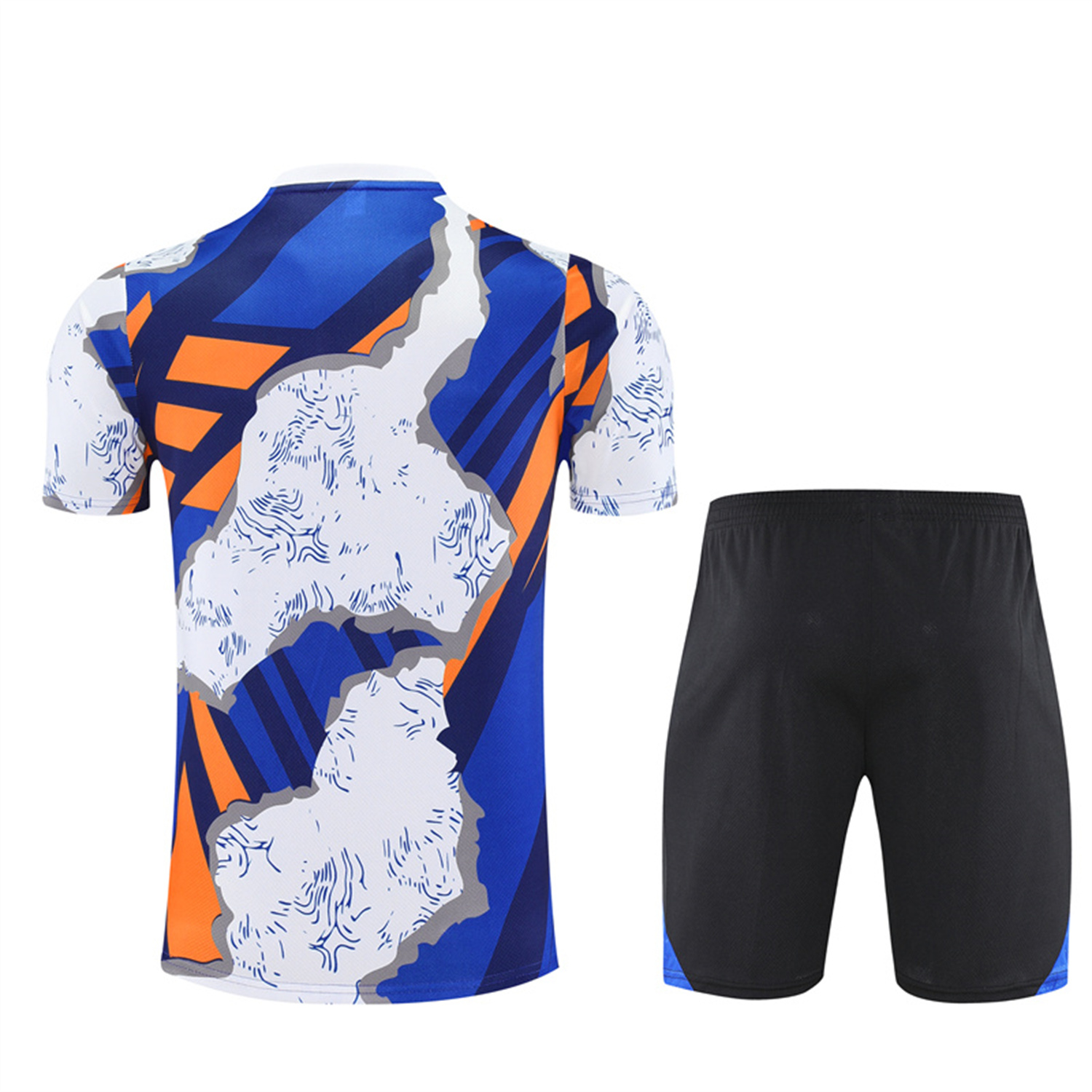 TKH-turbokithub-Real Madrid 25-26 Kid Short-Sleeve Training Set - CamouflageTop & Black Shorts