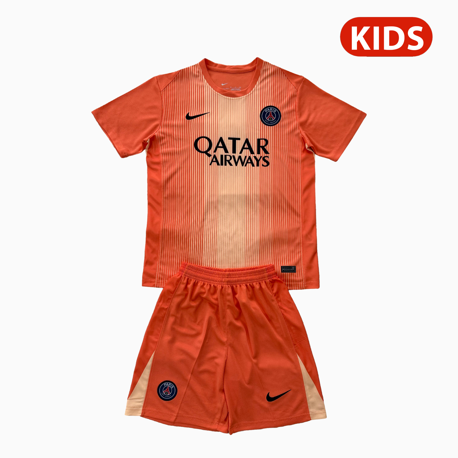TKH-turbokithub-Paris Saint-Germain PSG 25-26 Orange Goalkeeper Kids Kit