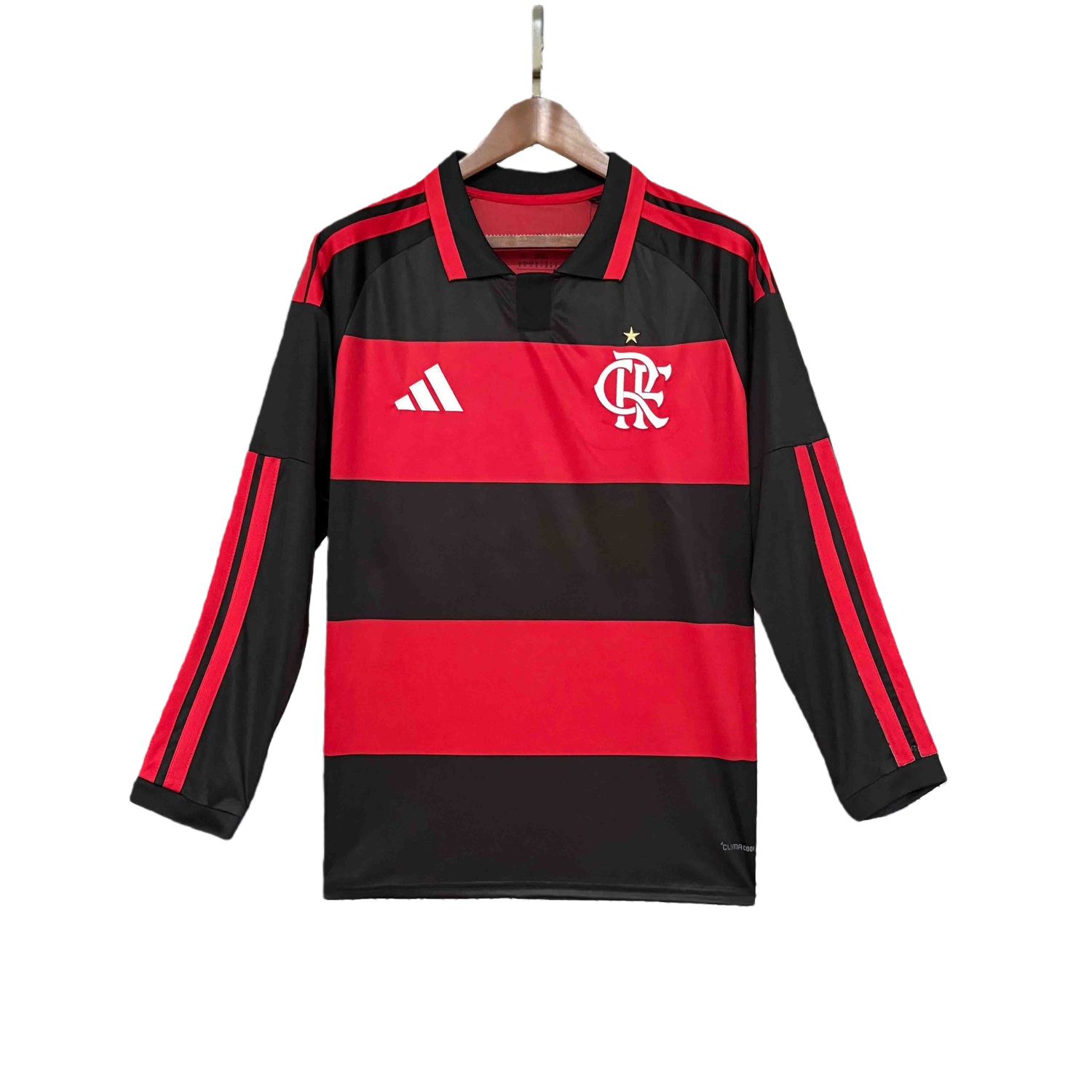TKH-turbokithub-Flamengo 26-27 Home Long Sleeves Unsponsored Jersey - Fans Version