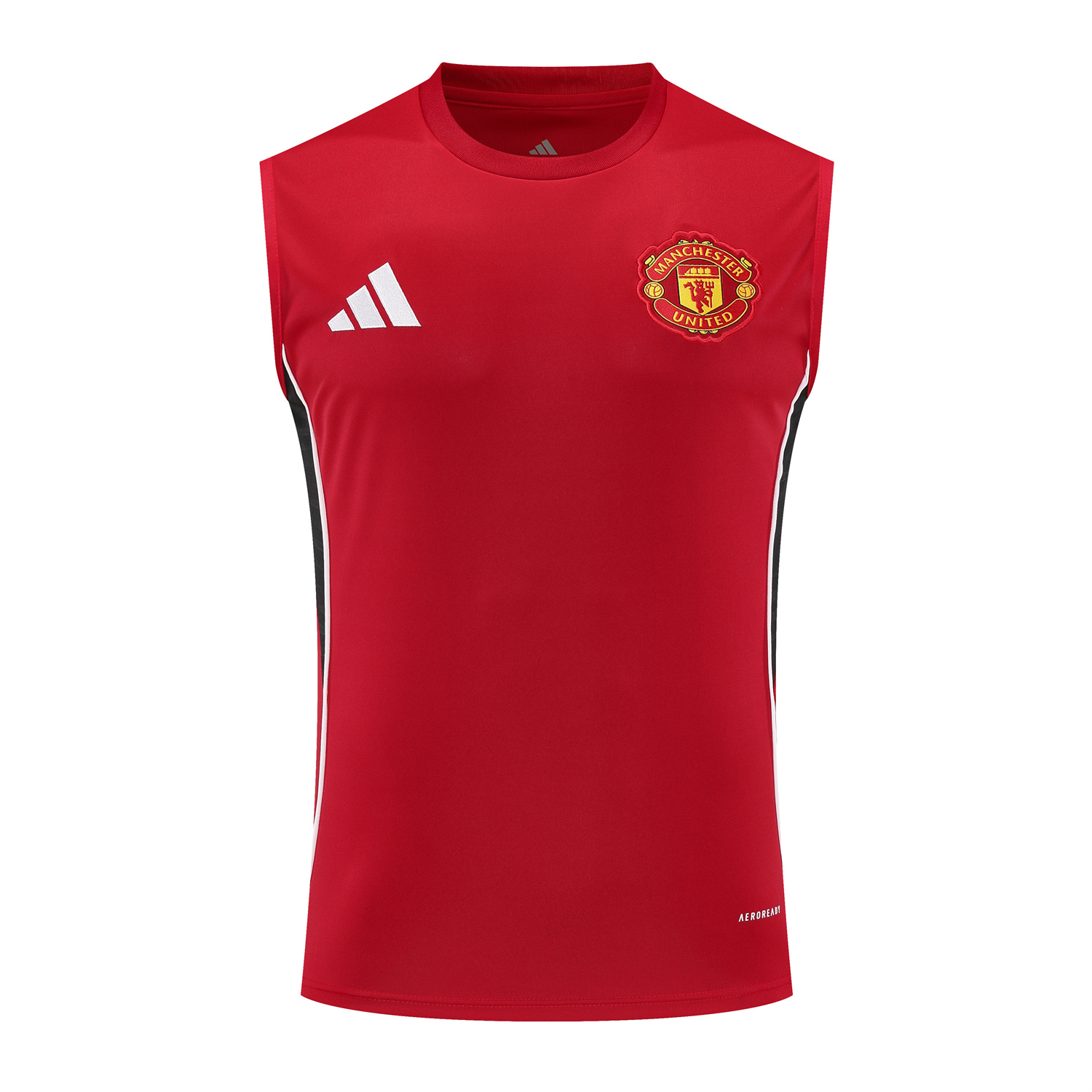 TKH-turbokithub-Manchester United 25-26 Vest Training Set - Pure Red Vest & Black Shorts