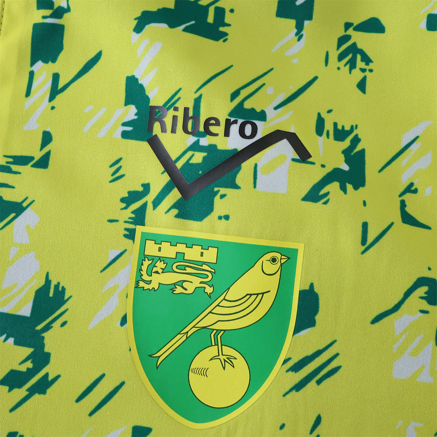 TKH-turbokithub-Norwich City 1992-94 Retro Style Double Sided Reversible Windbreaker - Green & Yellow