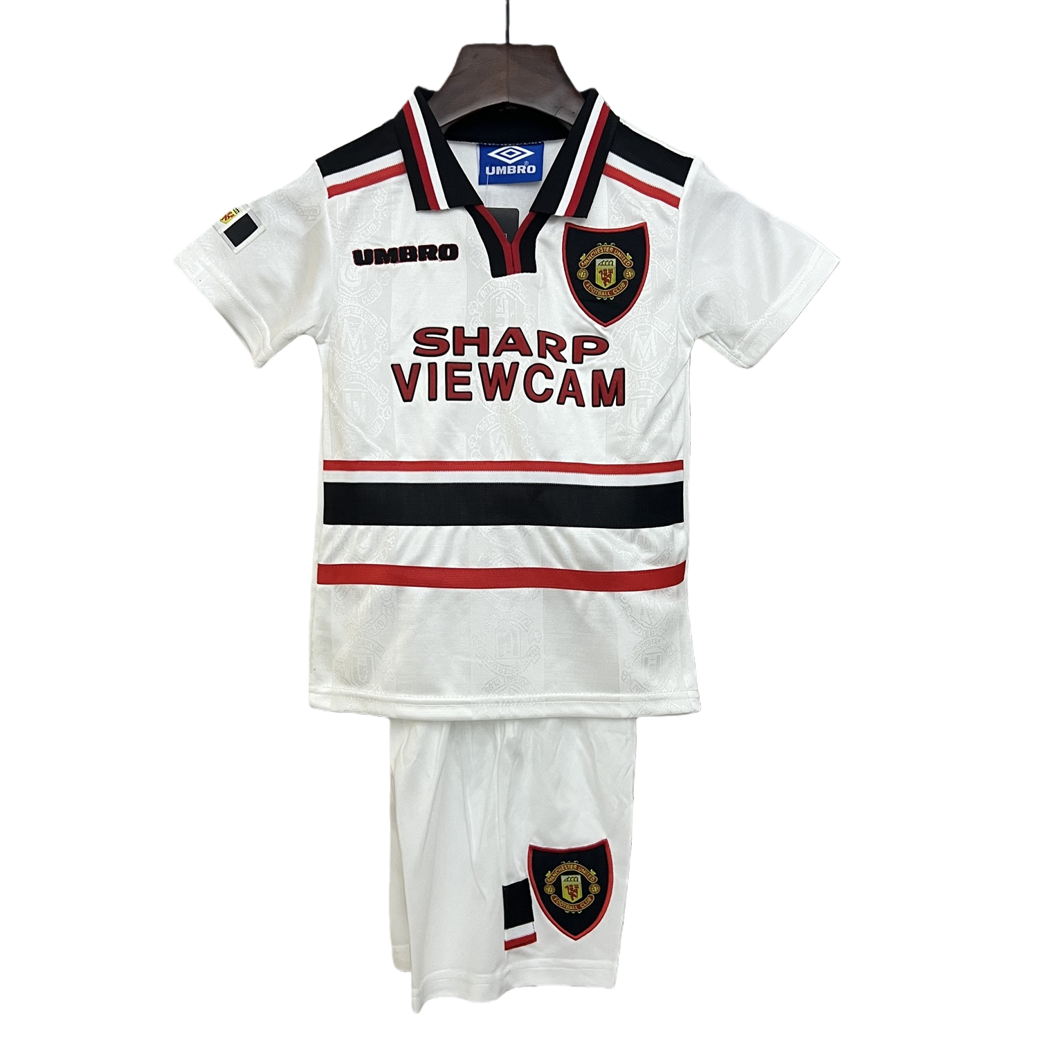 TKH-turbokithub-Retro Manchester United 1997-98 Away Kids Kit
