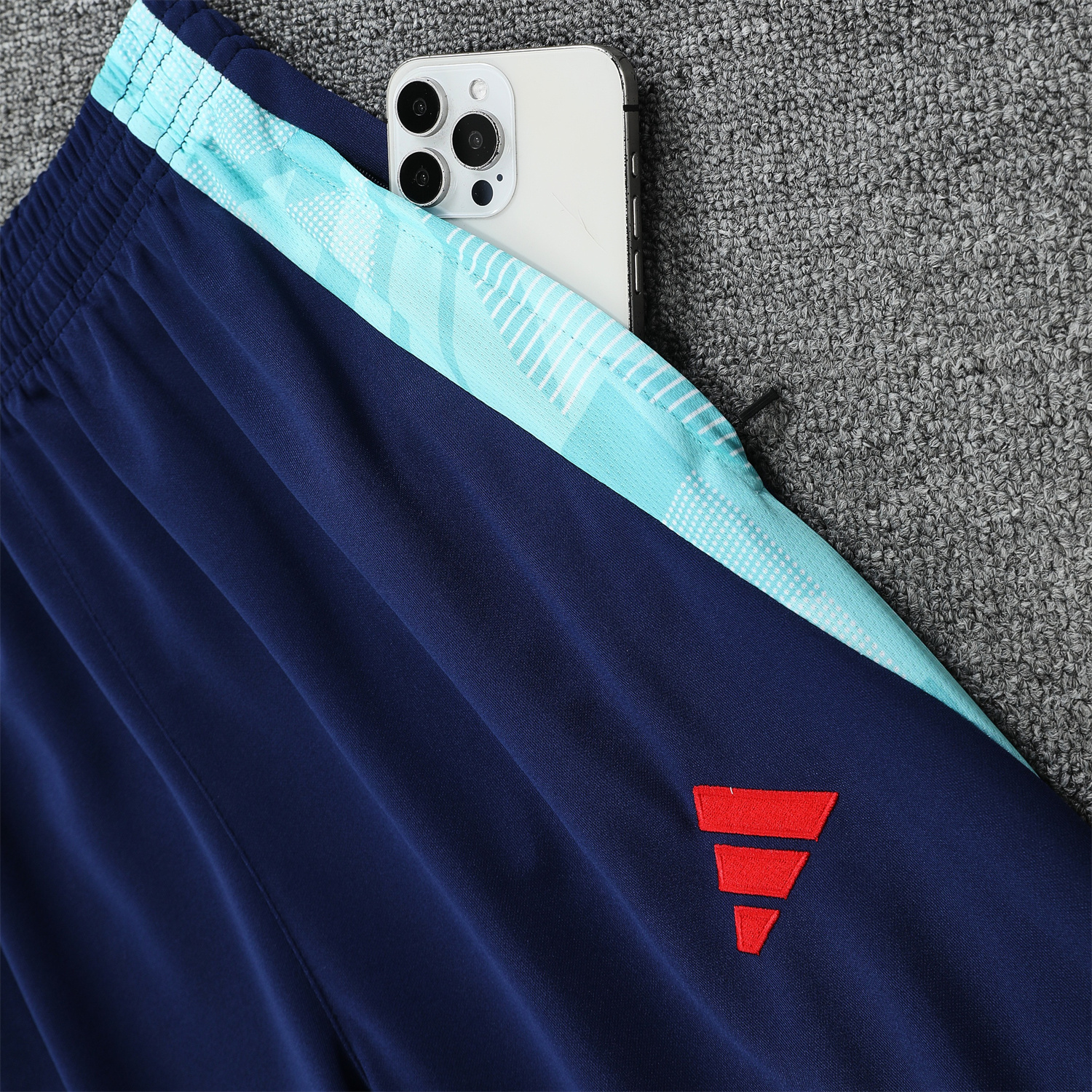 TKH-turbokithub-Flamengo 25-26 Traning Hoodie Set - Light Blue With Royal Blue