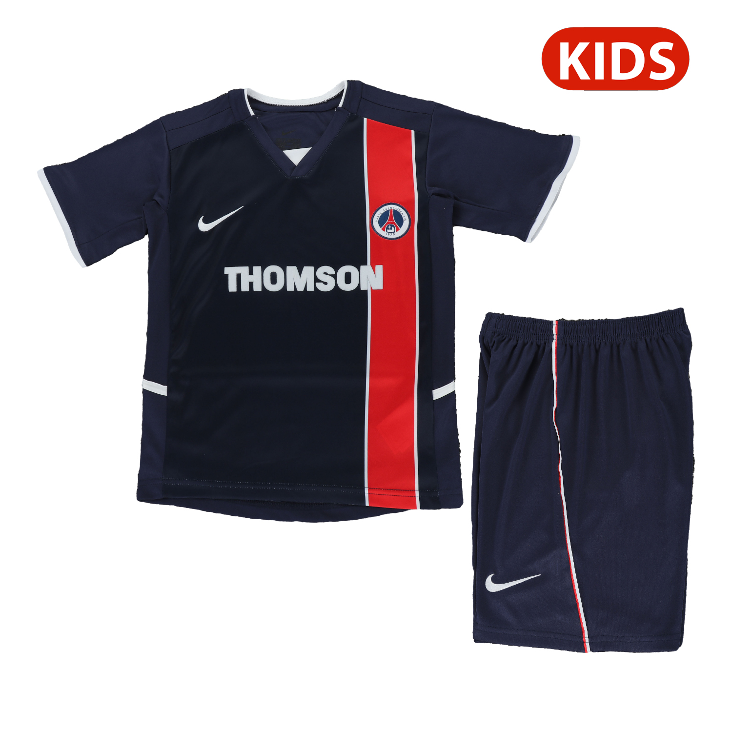 TKH-turbokithub-Retro Paris Saint-Germain PSG 2002-03 Home Kids Kit