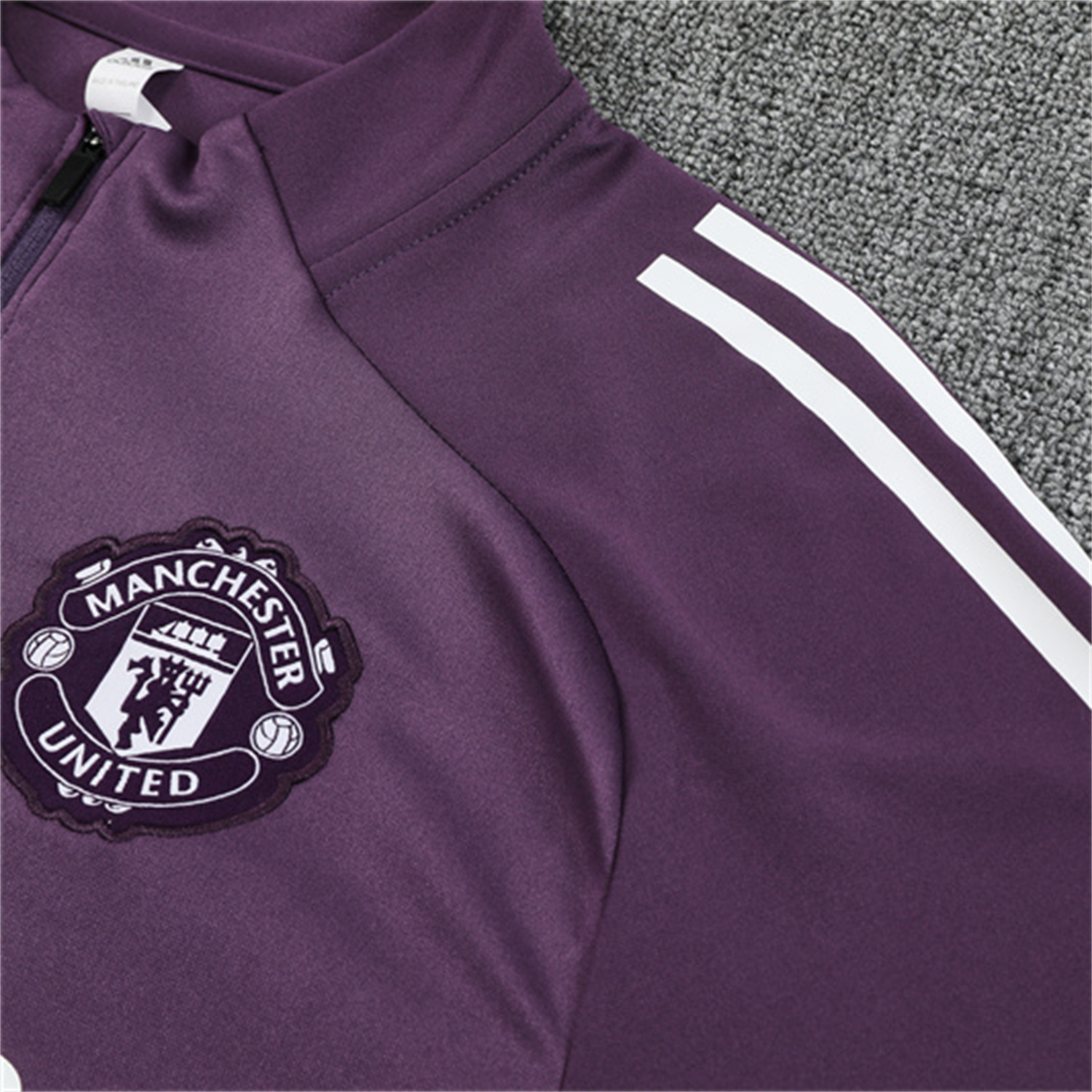 TKH-turbokithub-Manchester United 25-26 Kid Long Sleeves Training Set - Purple Top & Black Pants