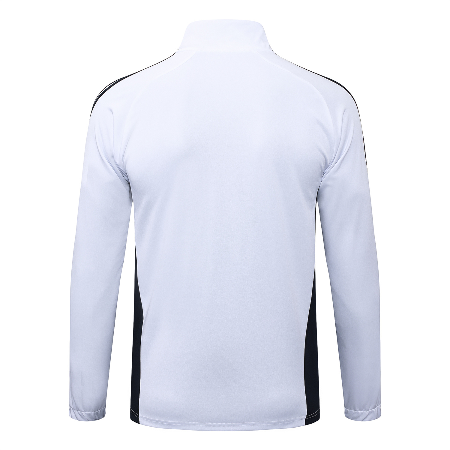 TKH-turbokithub-Real Madrid 25-26 Jacket Training Tracksuit - White Throwback Jackets & Black Pants