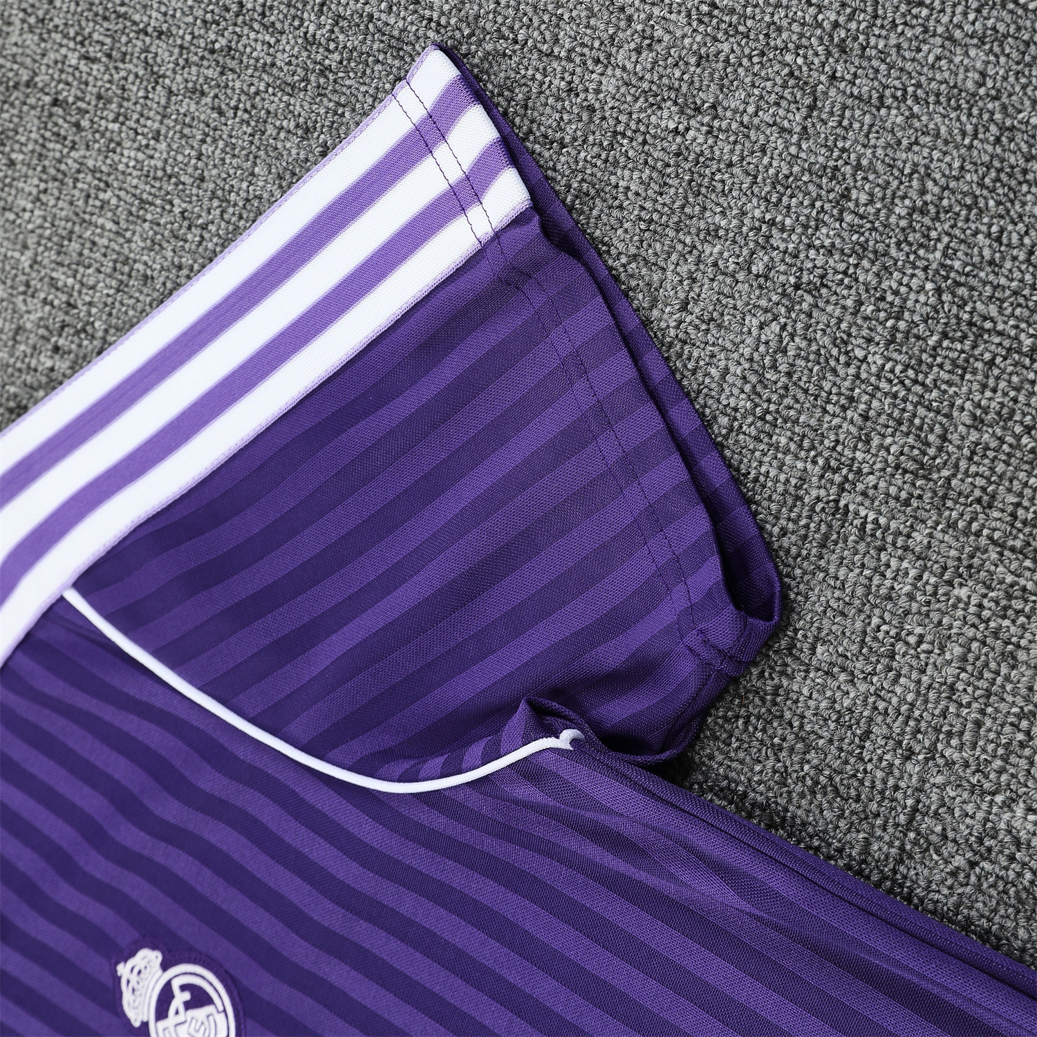 TKH-turbokithub-Real Madrid 25-26 Short-Sleeve Training Set - Pure Purple Top & Purple Shorts