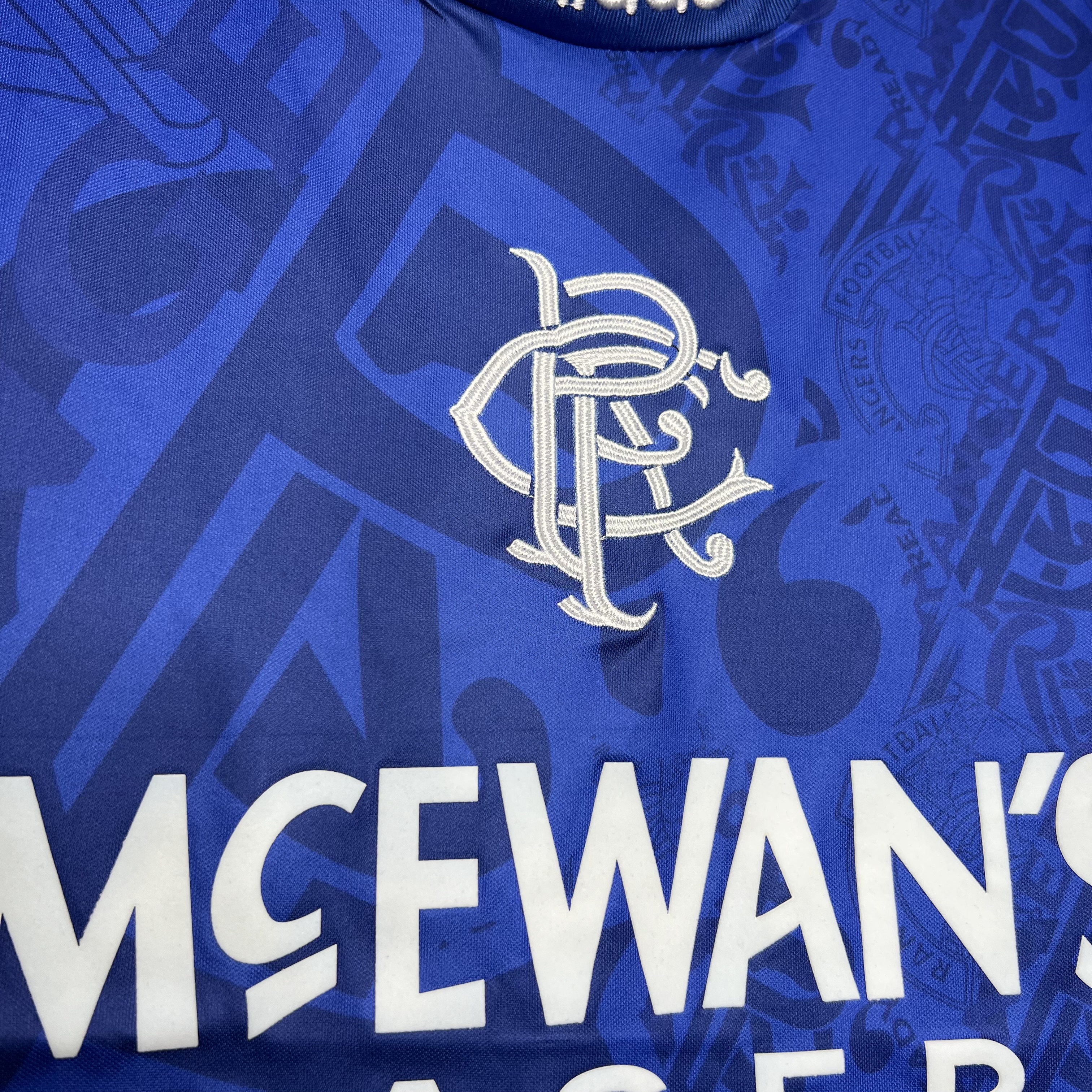 TKH-turbokithub-Retro Glasgow Rangers 1994-96 Home Stadium Jersey